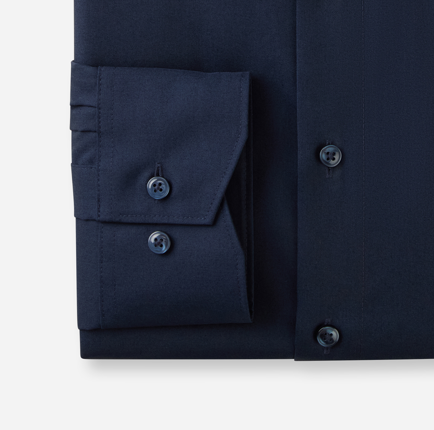 Hemd Herren Kobalt – OLYMP Luxor Comfort Fit Big, Detailansicht
