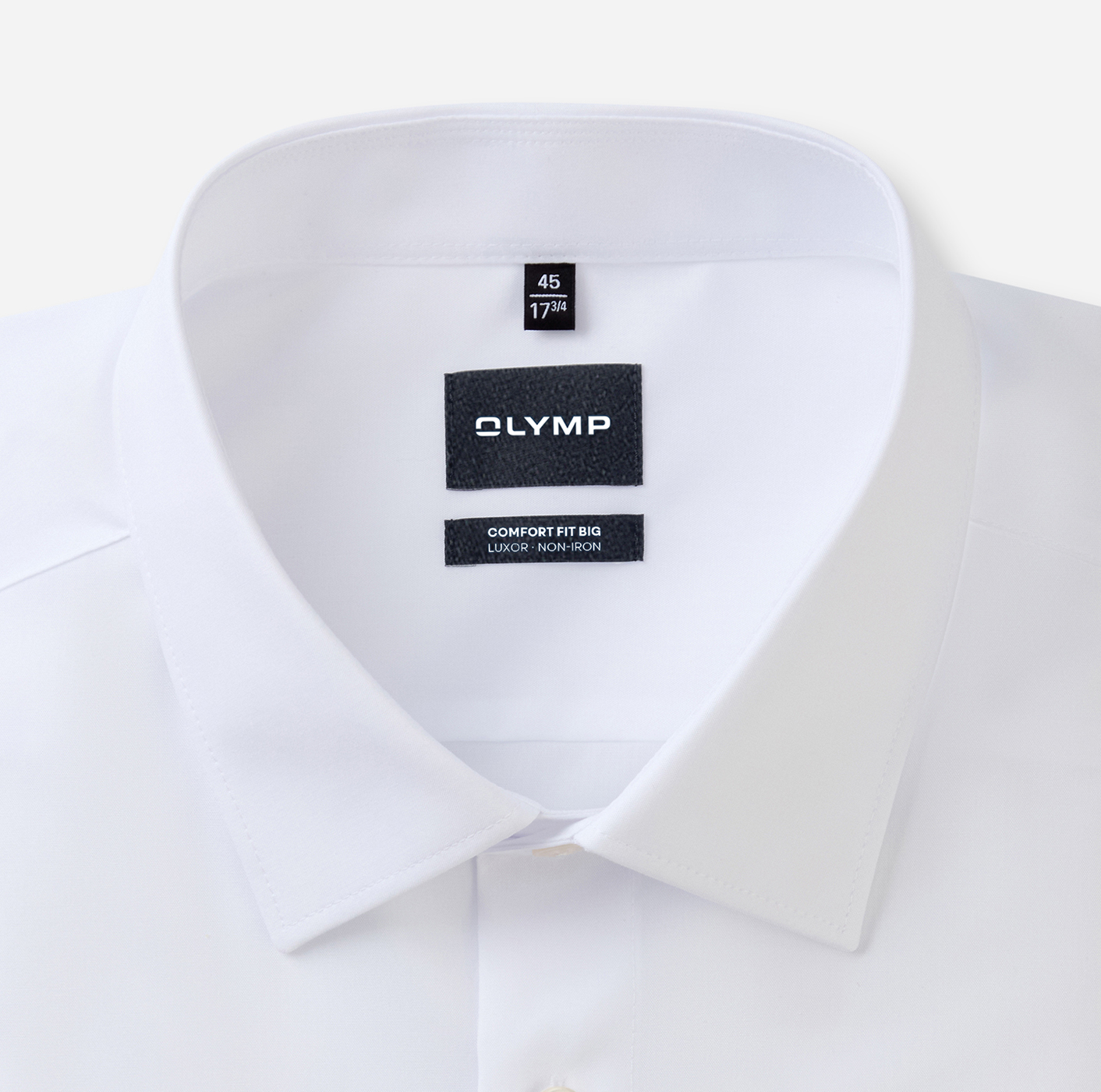 Hemd Herren Weiß – OLYMP Luxor Comfort Fit Big, Detailansicht