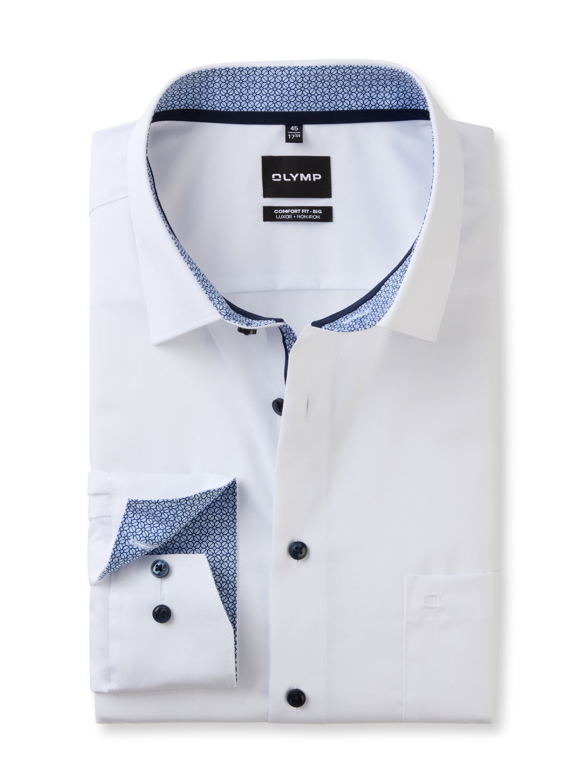 Hemd Herren Weiß – OLYMP Luxor Comfort Fit Big