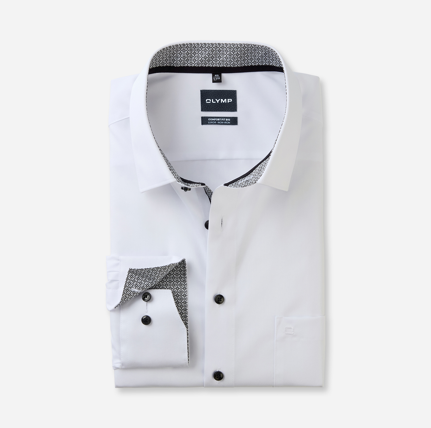 Hemd Herren Anthrazit – OLYMP Luxor Comfort Fit Big