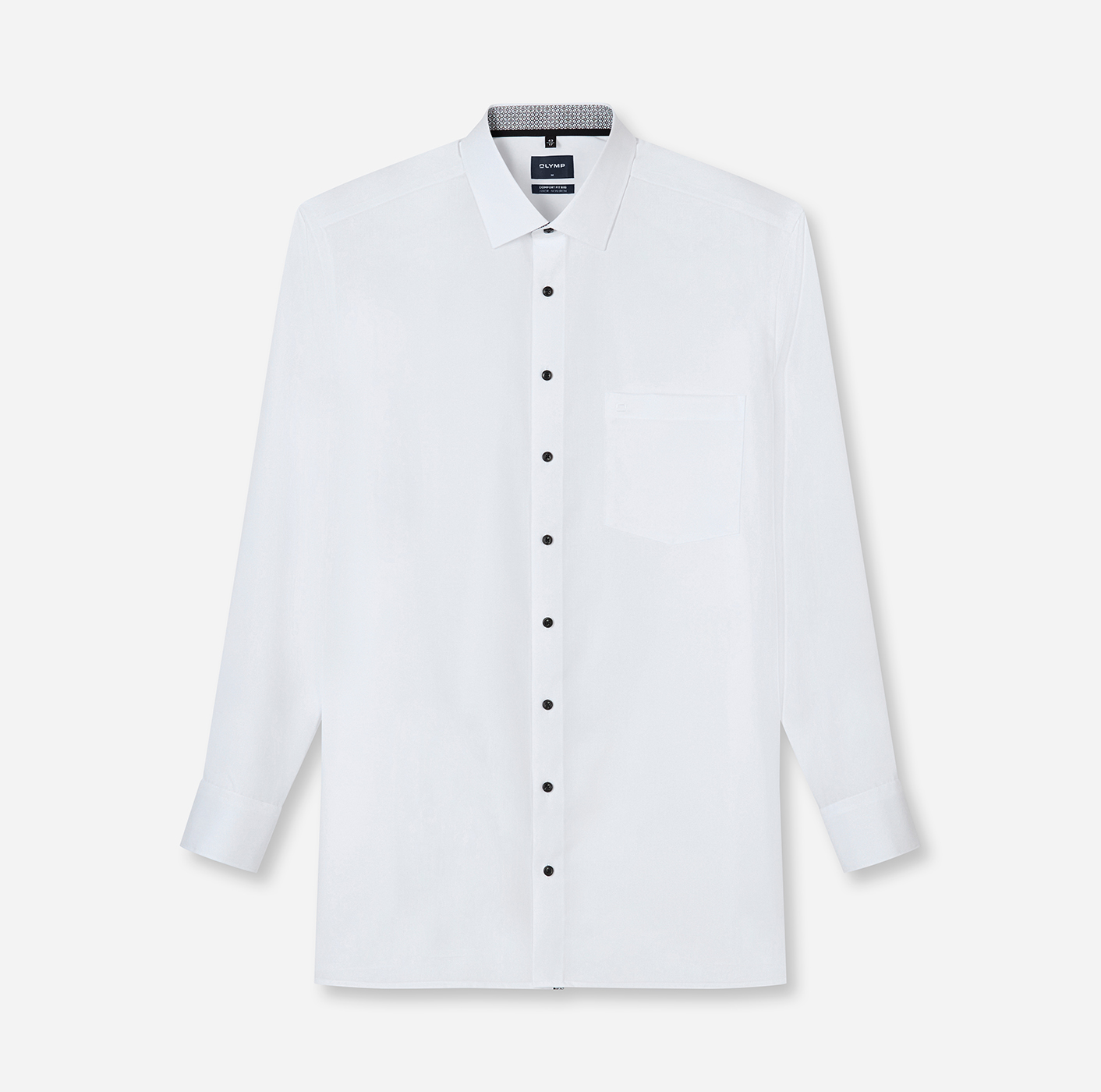Hemd Herren Anthrazit – OLYMP Luxor Comfort Fit Big, Detailansicht