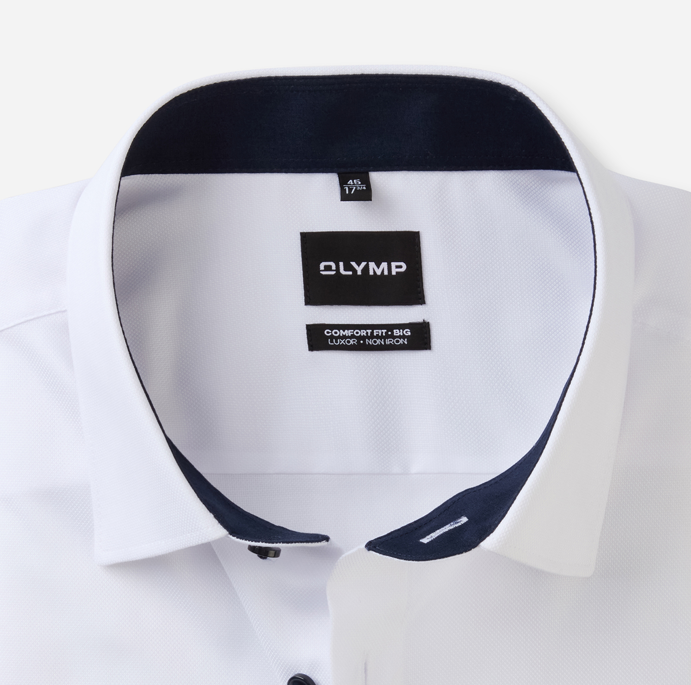 Hemd Herren Weiß – OLYMP Luxor Comfort Fit Big, Detailansicht