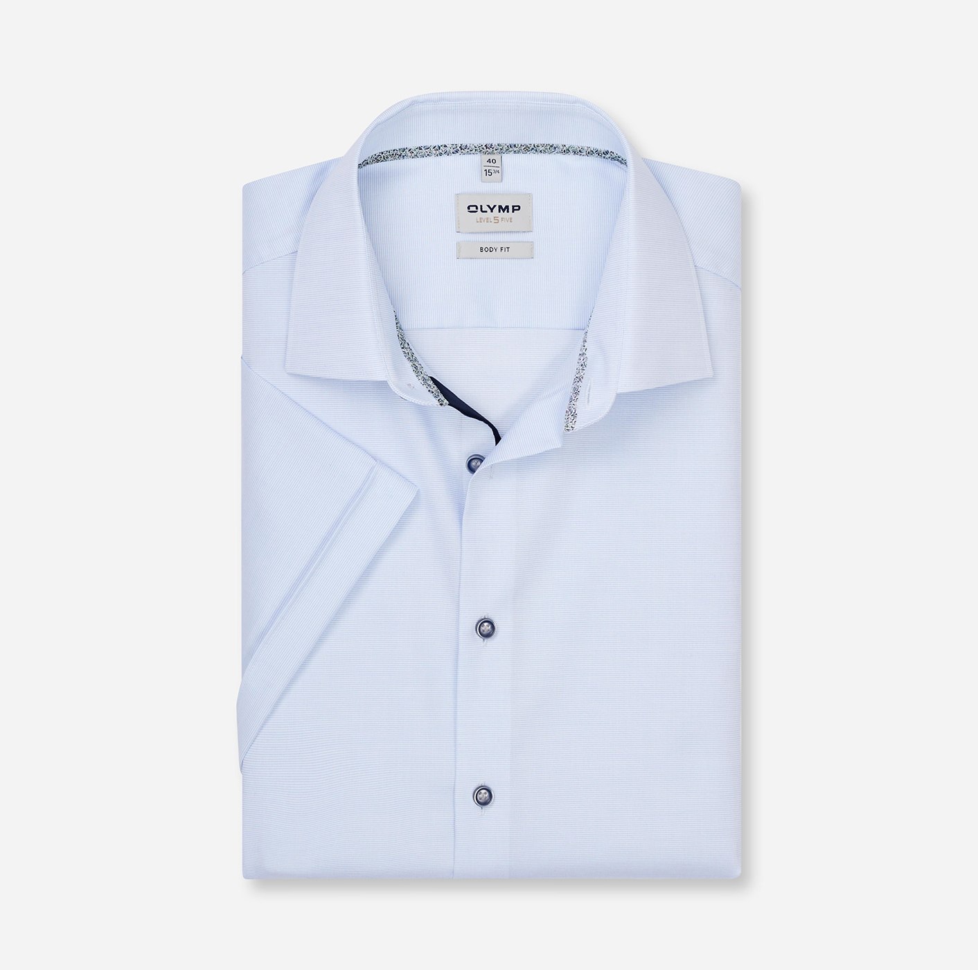 Hemd Herren Bleu – OLYMP Level Five 24/Seven Body Fit