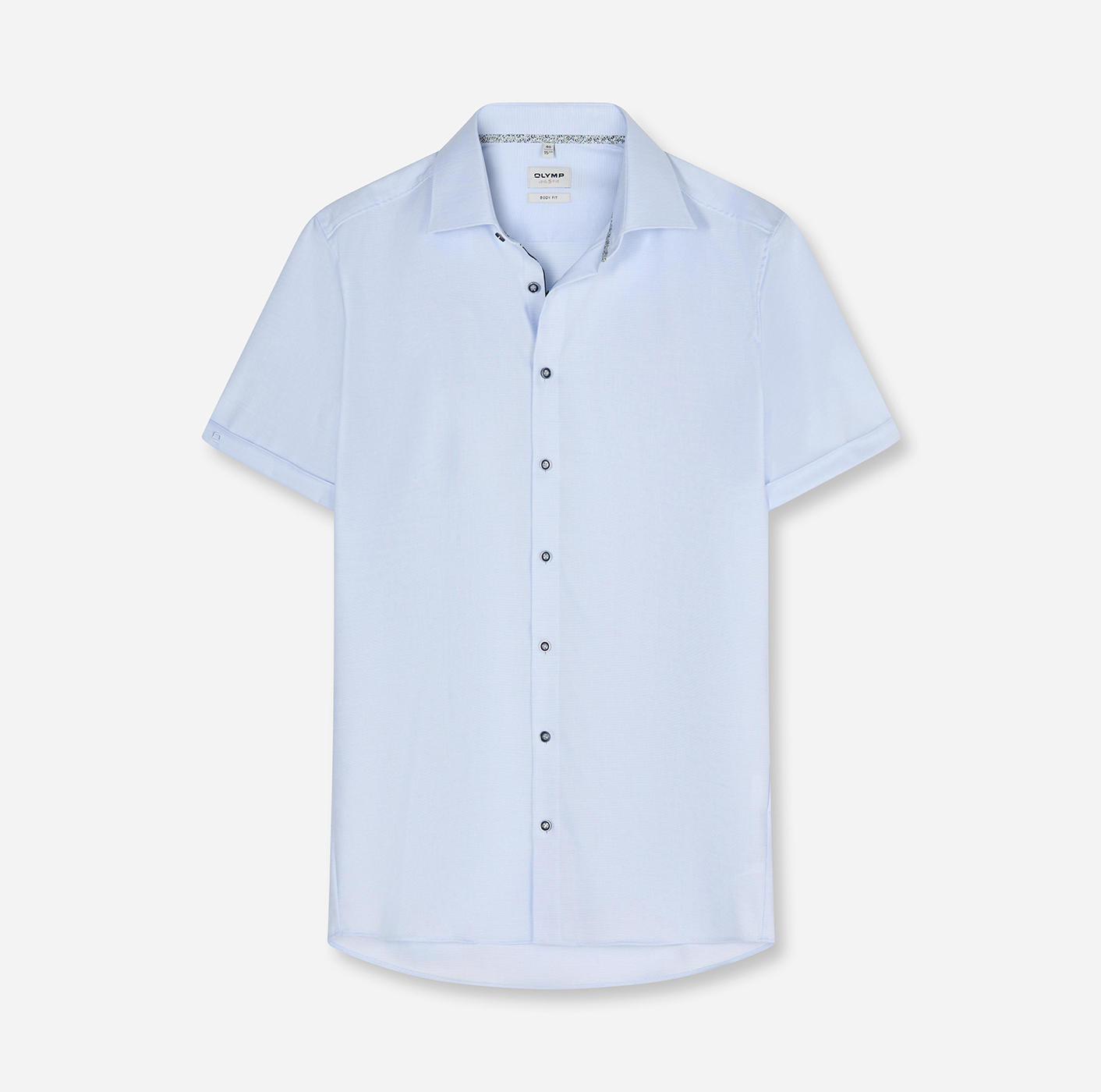 Hemd Herren Bleu – OLYMP Level Five 24/Seven Body Fit, Detailansicht