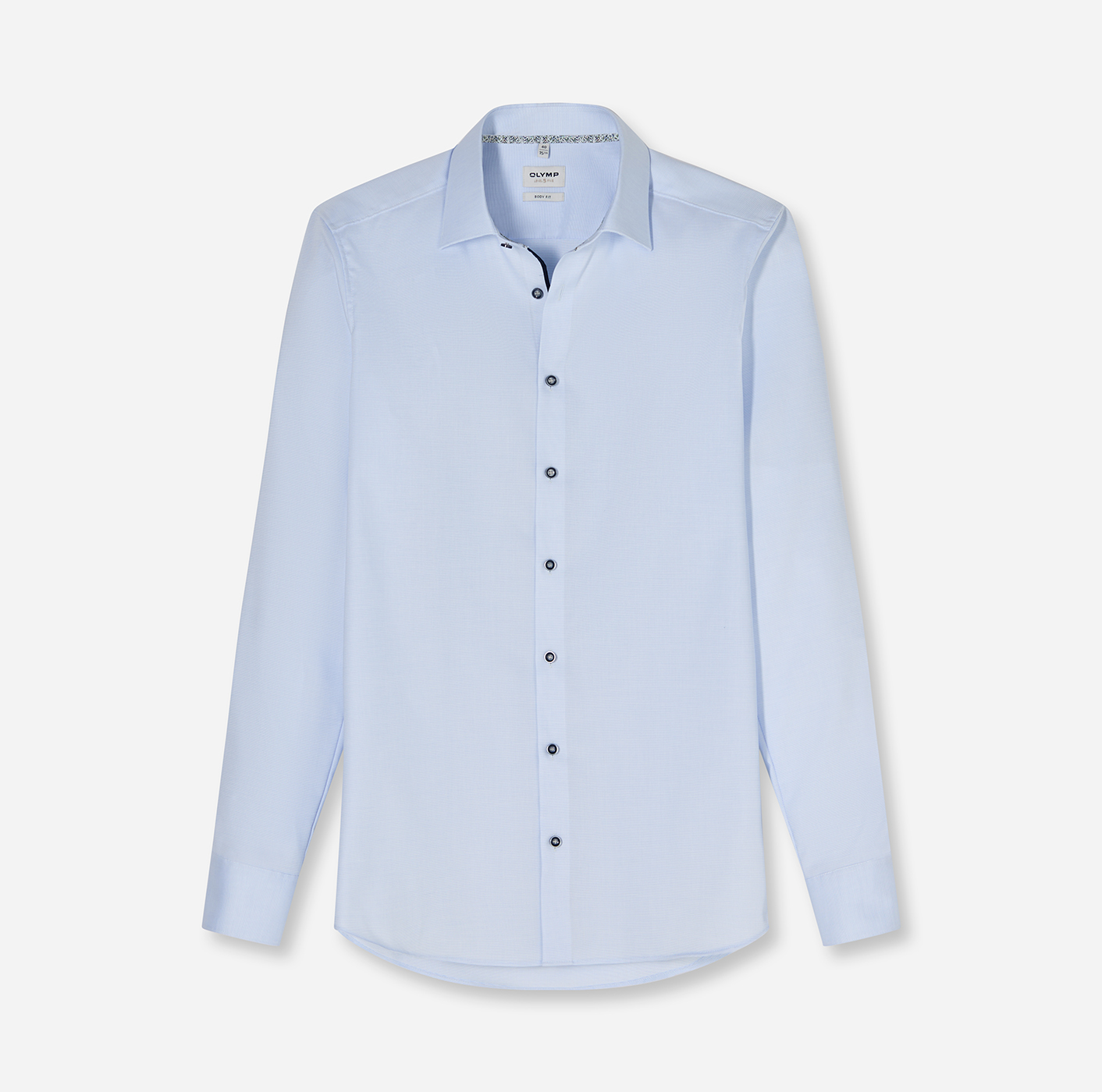 Hemd Herren Bleu – OLYMP Level Five Body Fit Extra langer Arm, Detailansicht