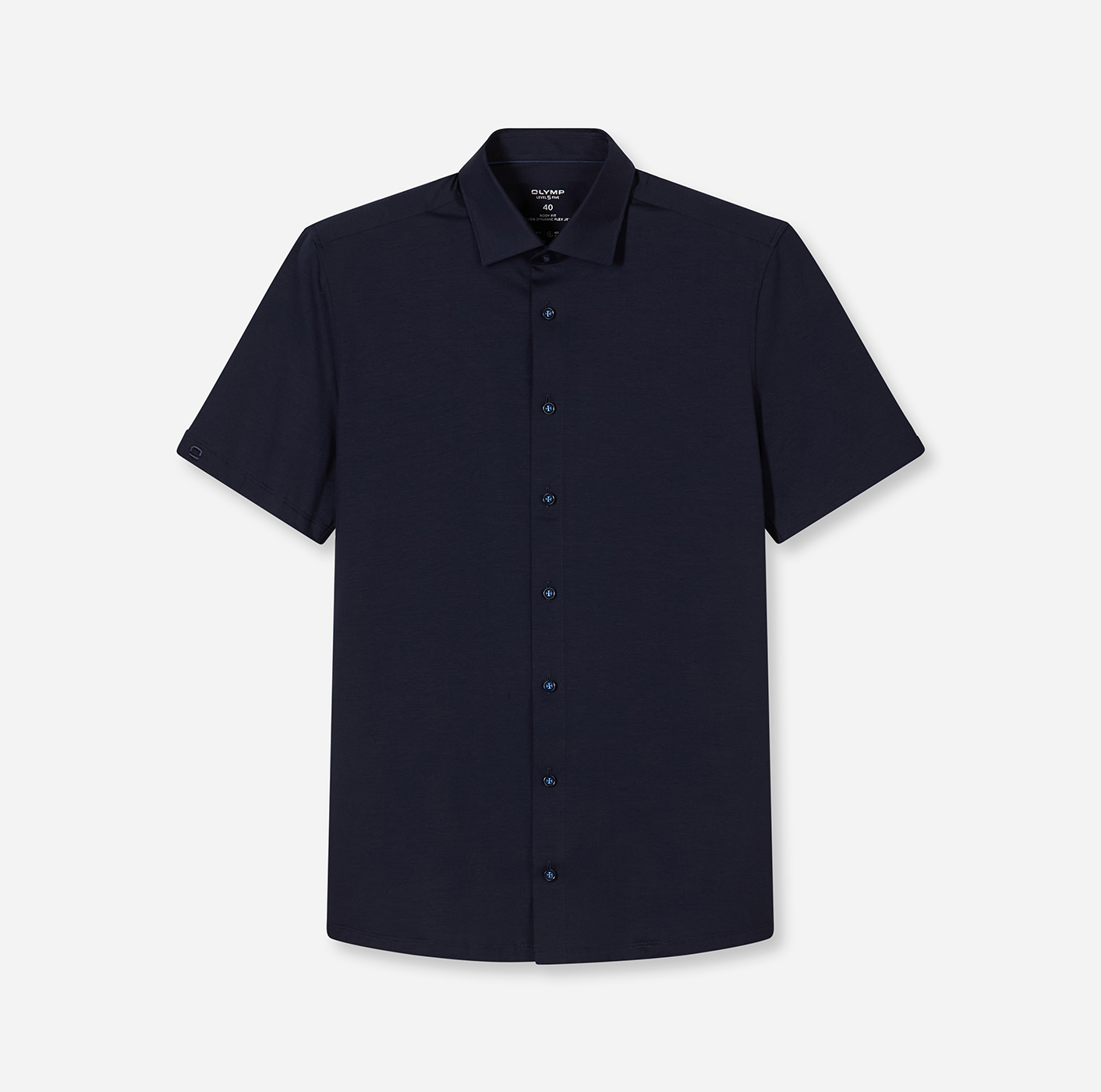 Hemd Herren Marine – OLYMP Level Five 24/Seven Body Fit, Detailansicht
