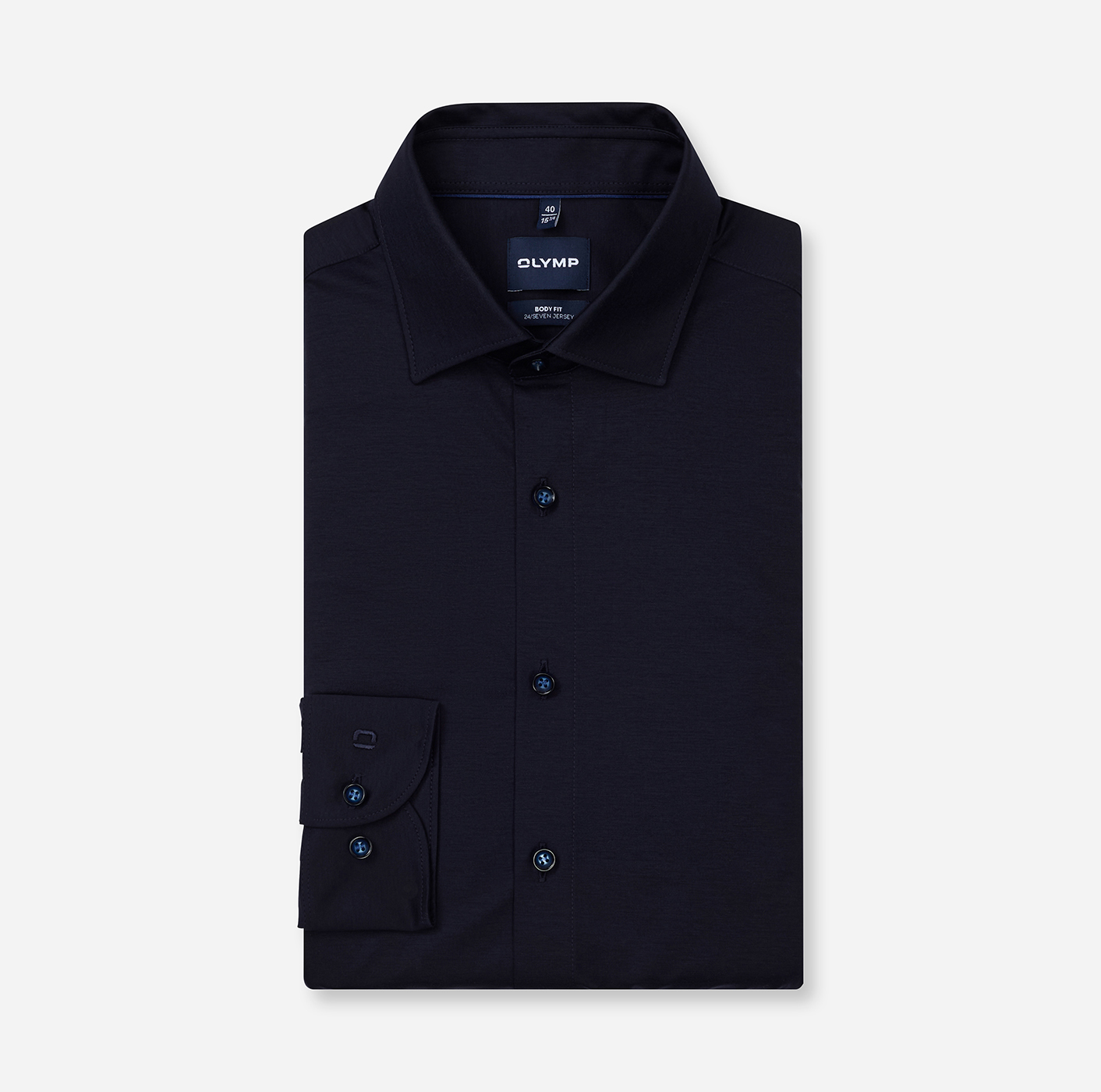 Hemd Herren Marine – OLYMP Level Five 24/Seven Body Fit Extra langer Arm