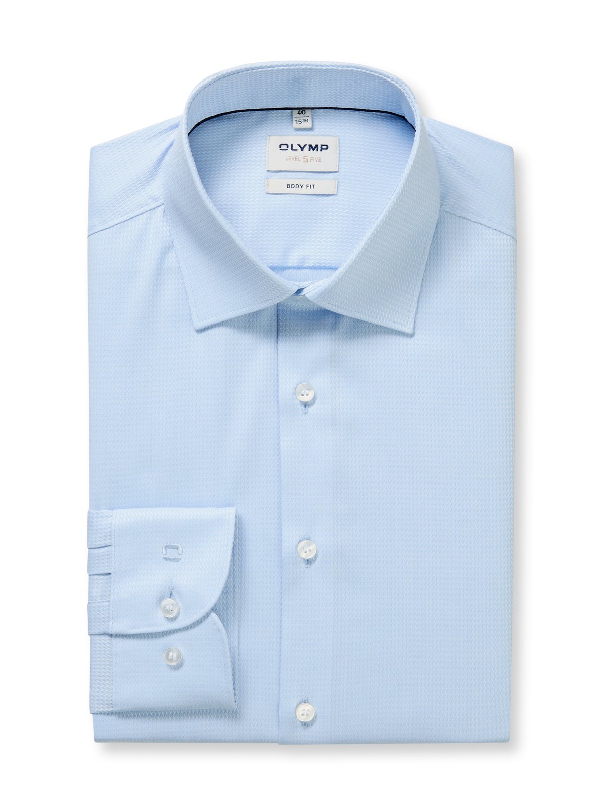 Hemd Herren Bleu – OLYMP Level Five Body Fit, Detailansicht