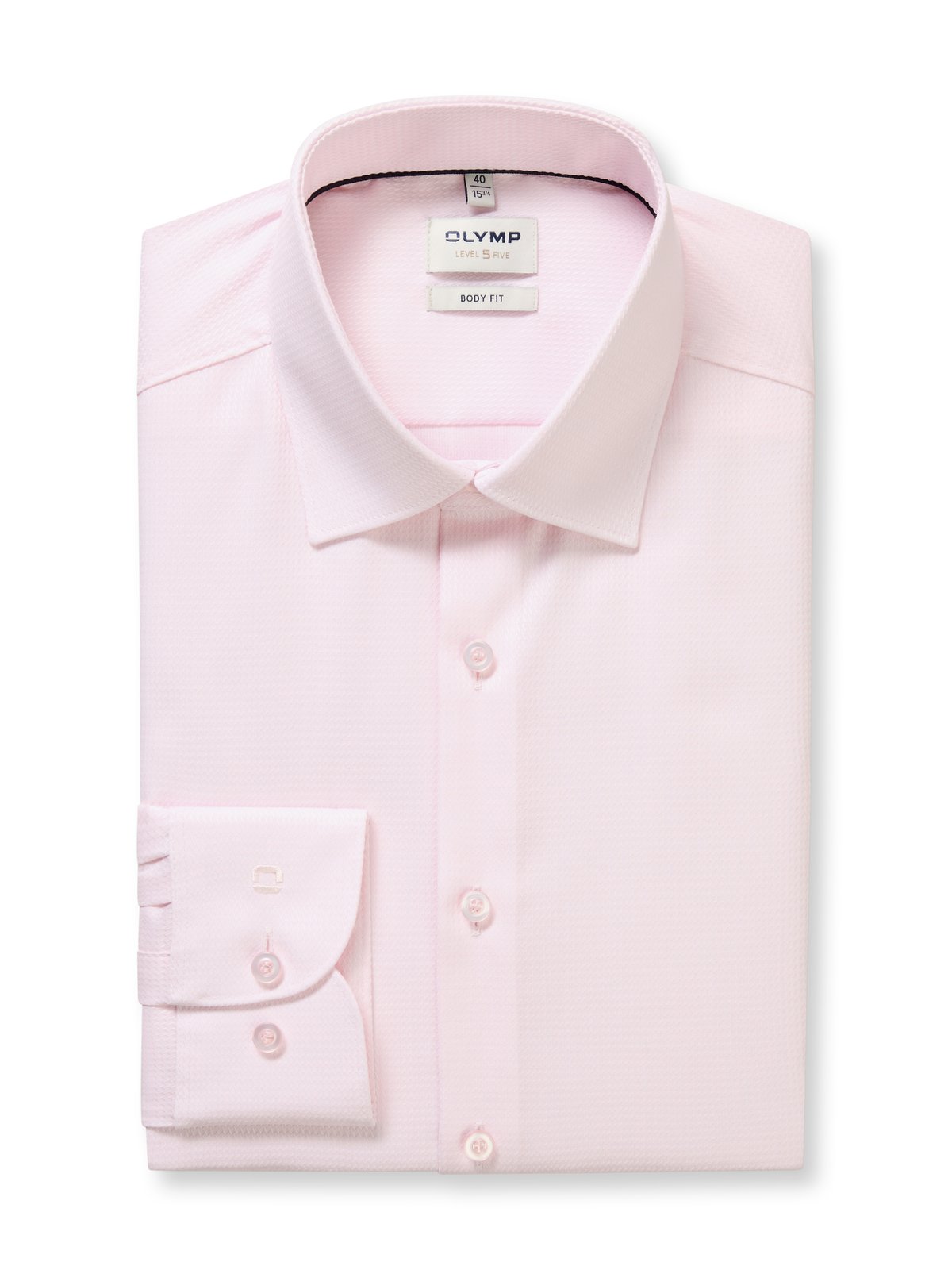 Hemd Herren Rose – OLYMP Level Five Body Fit, Detailansicht