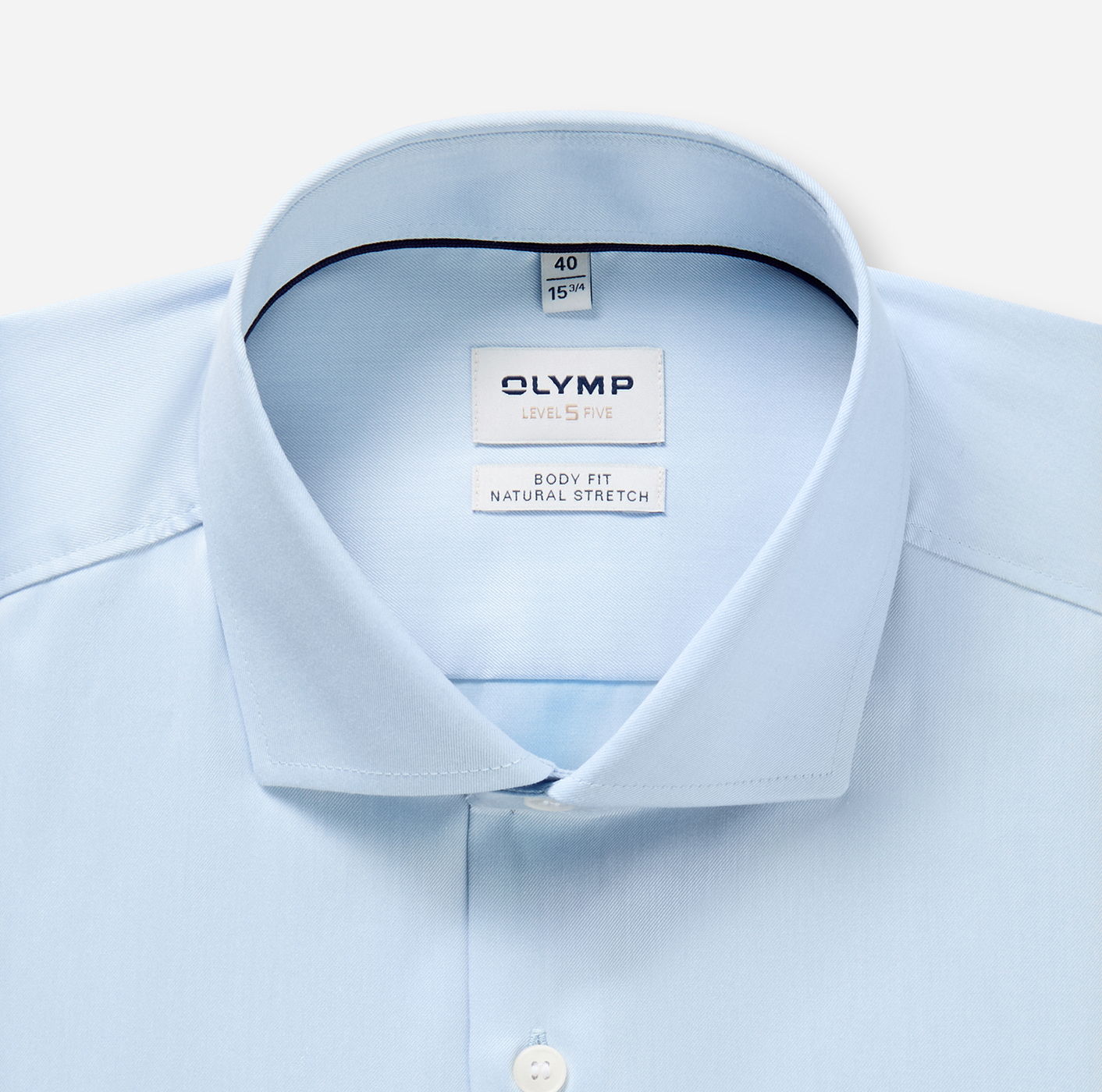 Hemd Herren Bleu – OLYMP Level Five Body Fit, Detailansicht