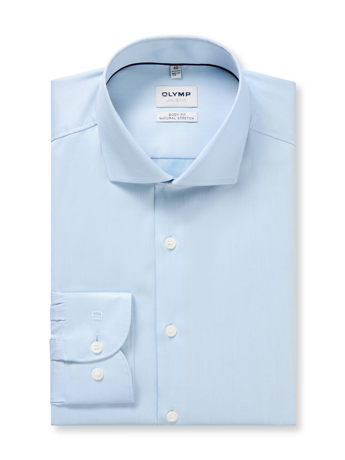 Hemd Herren Bleu – OLYMP Level Five Body Fit, Detailansicht