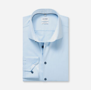 Hemd Herren Bleu – OLYMP Level Five 24/Seven Body Fit