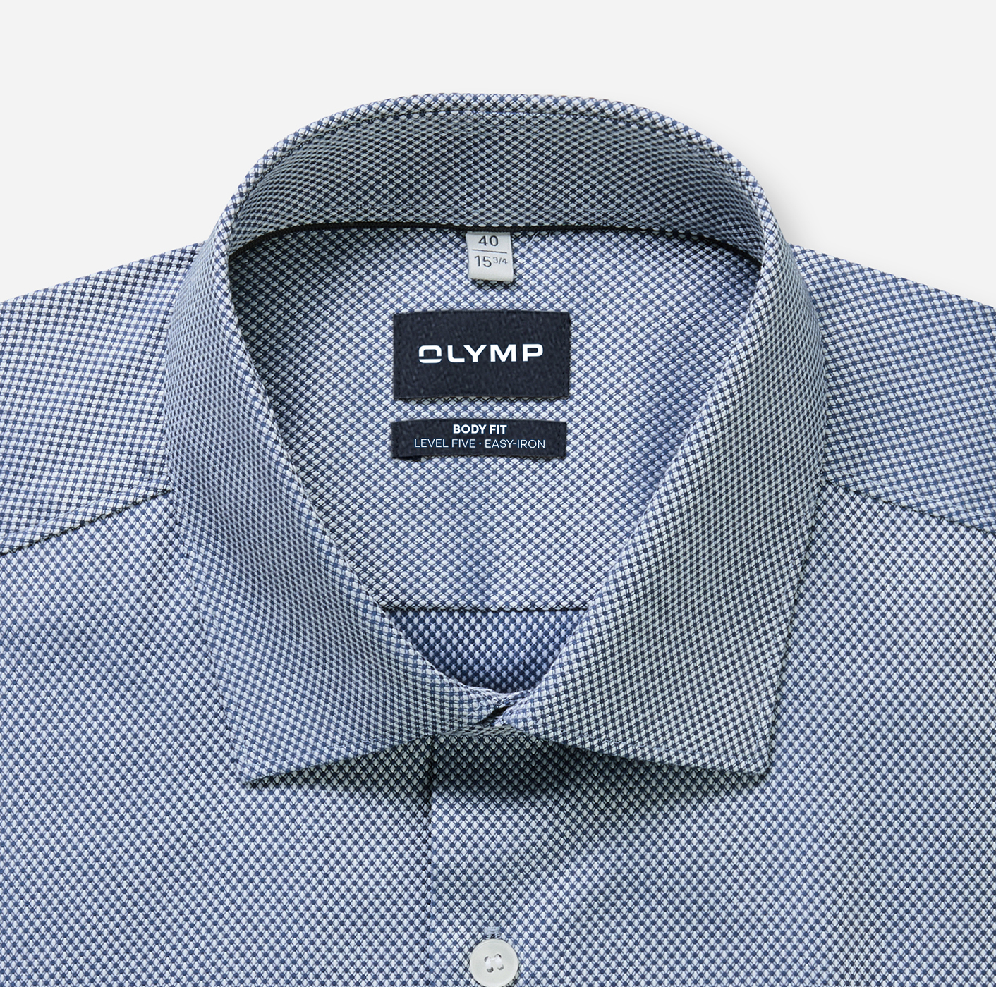 Hemd Herren Royal – OLYMP Level Five Body Fit, Detailansicht