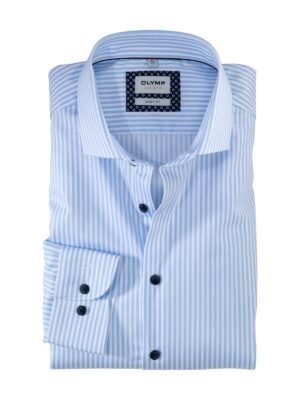 Hemd Herren Bleu – OLYMP Level Five Body Fit Extra langer Arm