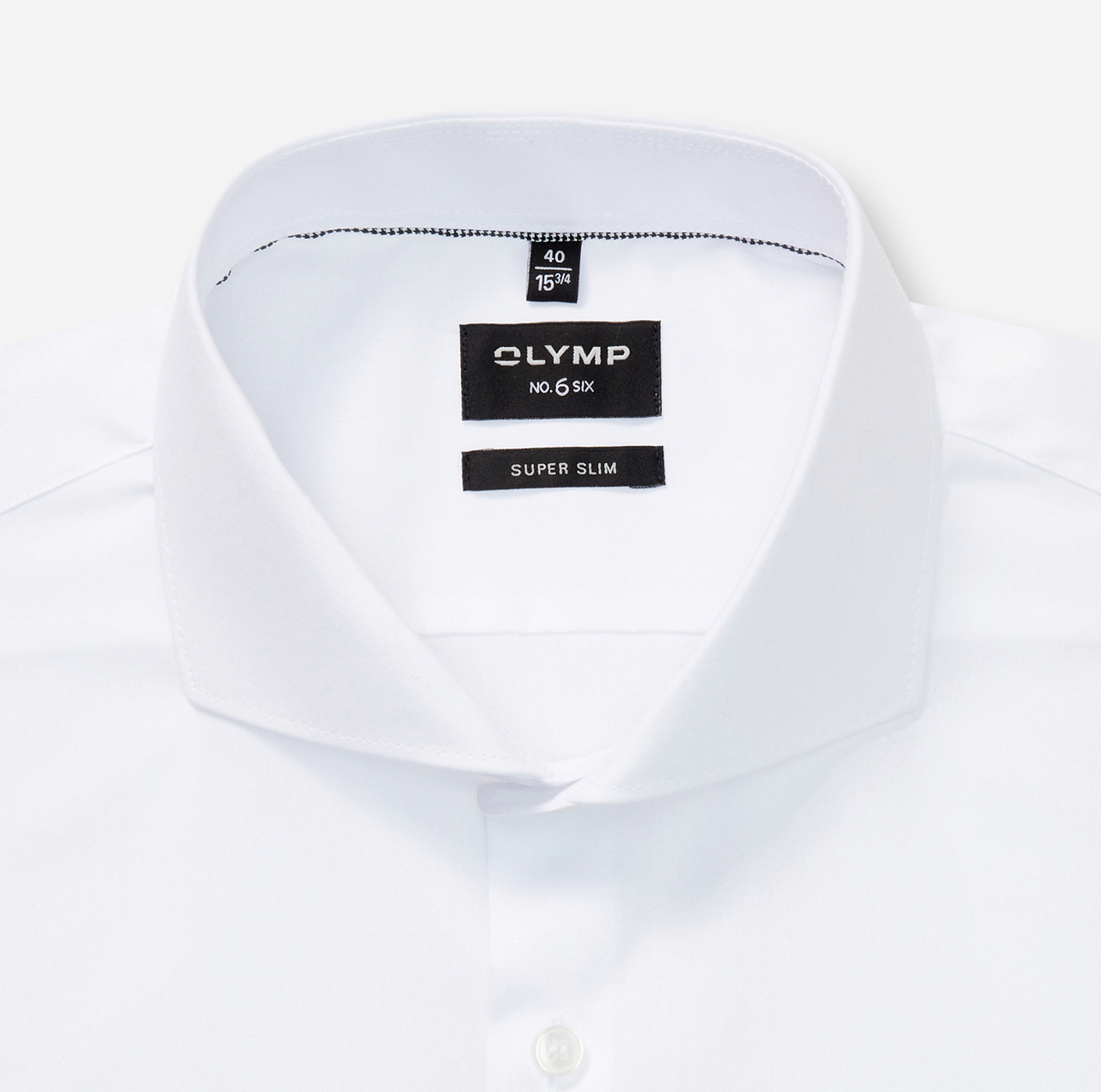 Hemd Herren Weiß – OLYMP No. Six Super Slim, Detailansicht