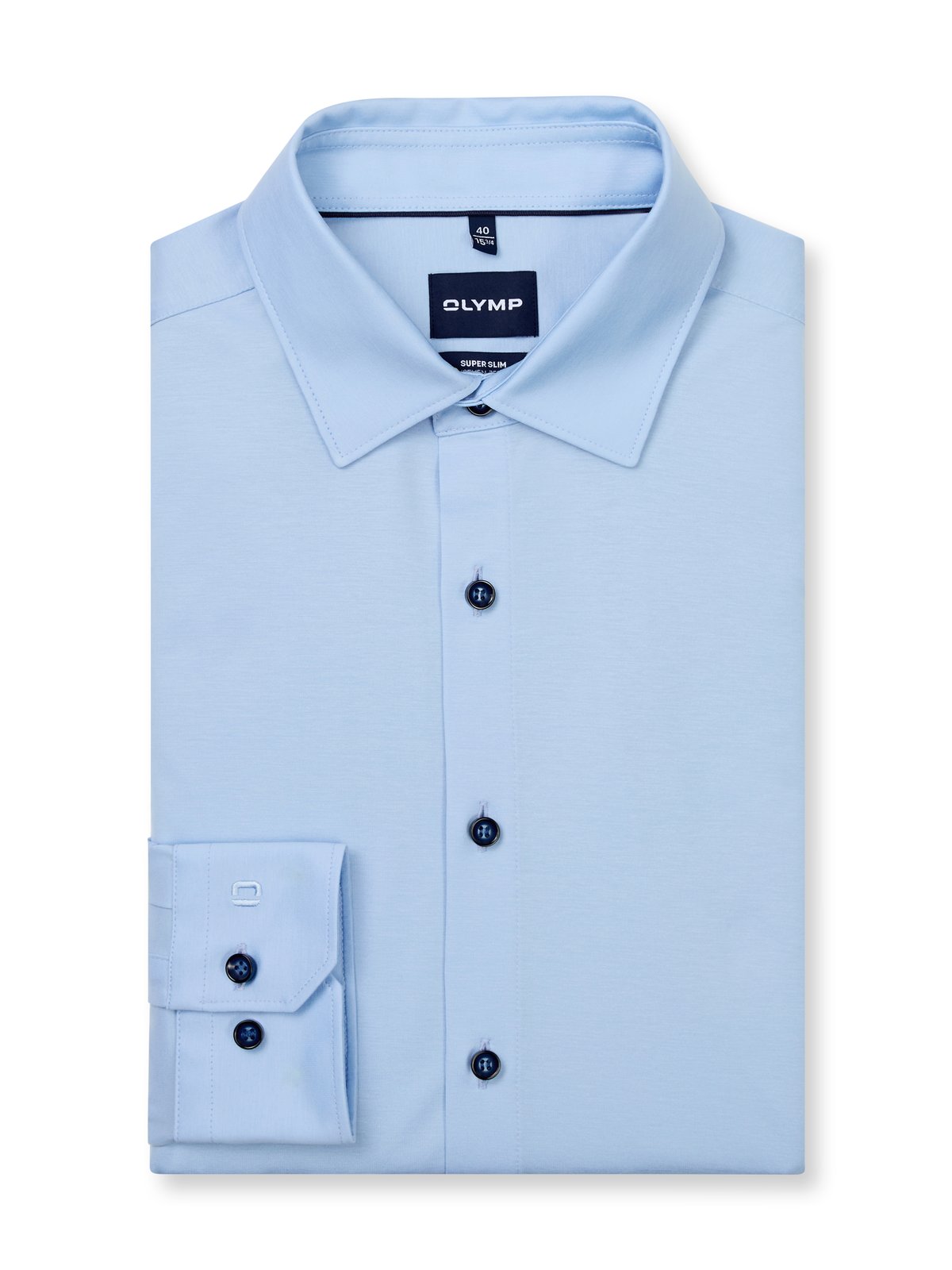 Hemd Herren Hellblau – OLYMP No. Six 24/Seven Super Slim