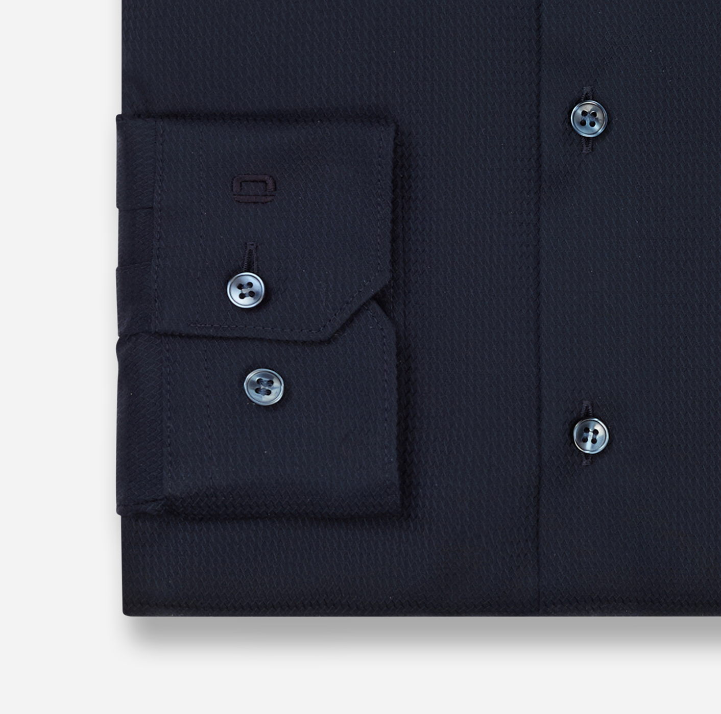 Hemd Herren Marine – OLYMP No. Six Super Slim, Detailansicht