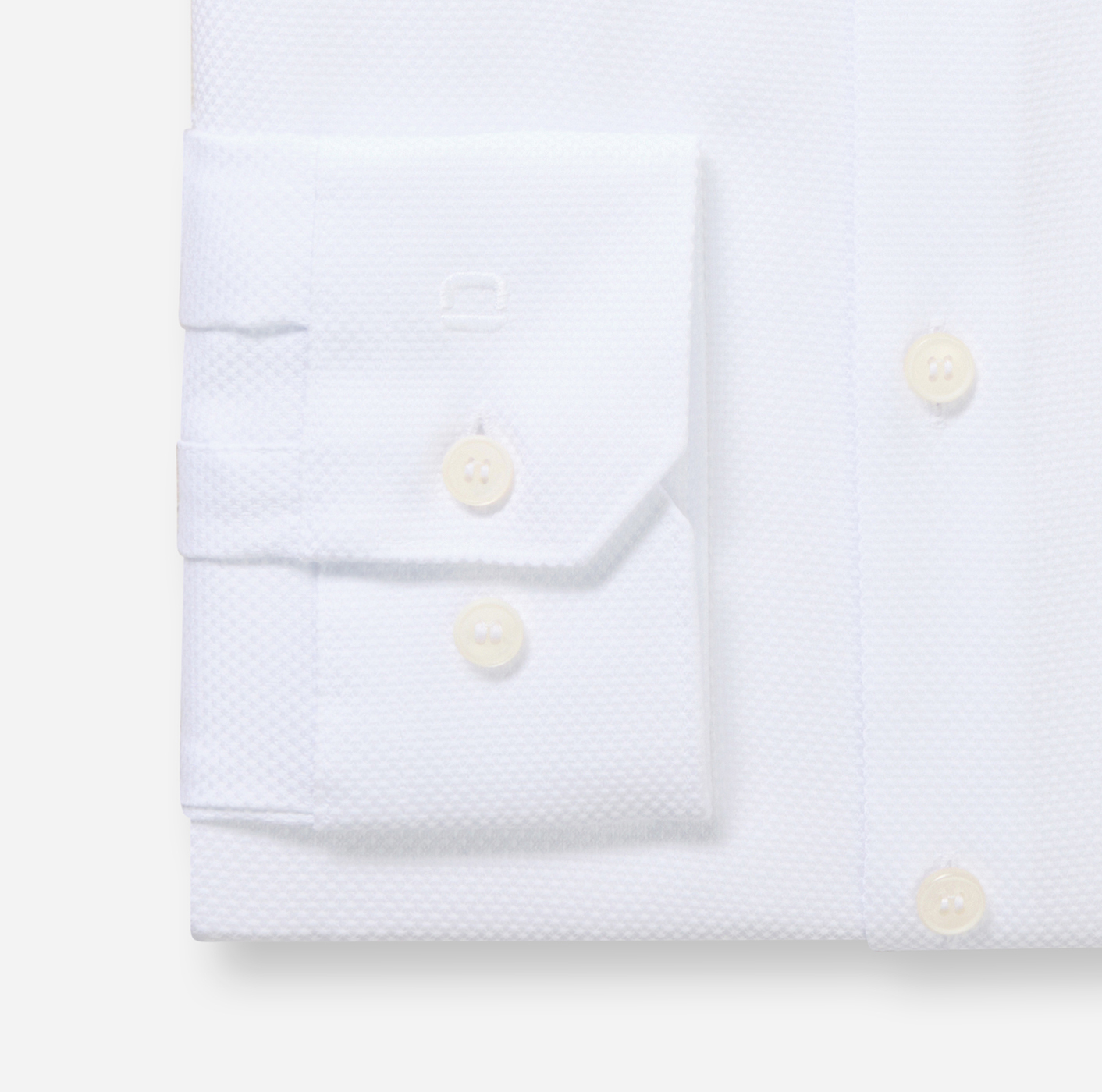 Hemd Herren Weiß – OLYMP No. Six Super Slim, Detailansicht