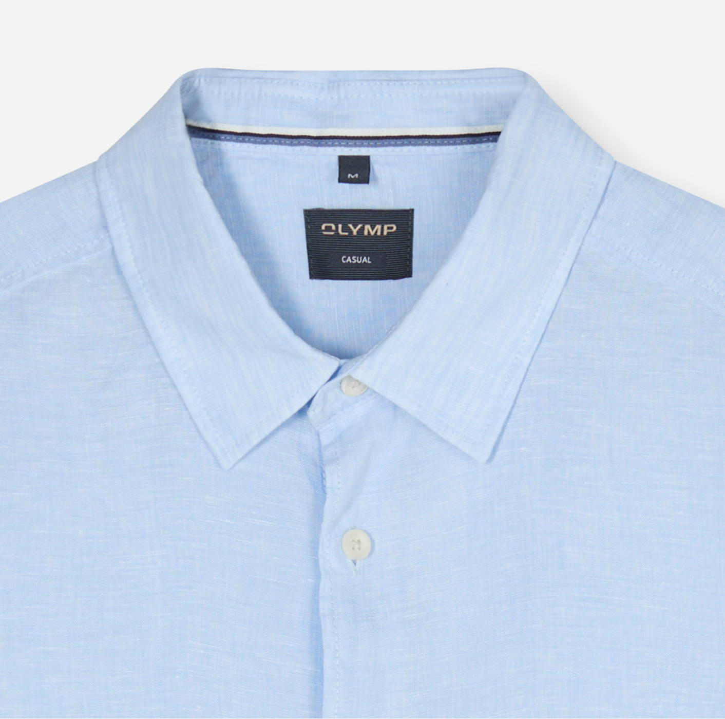 Hemd Herren Hellblau – OLYMP Casual Regular Fit, Detailansicht