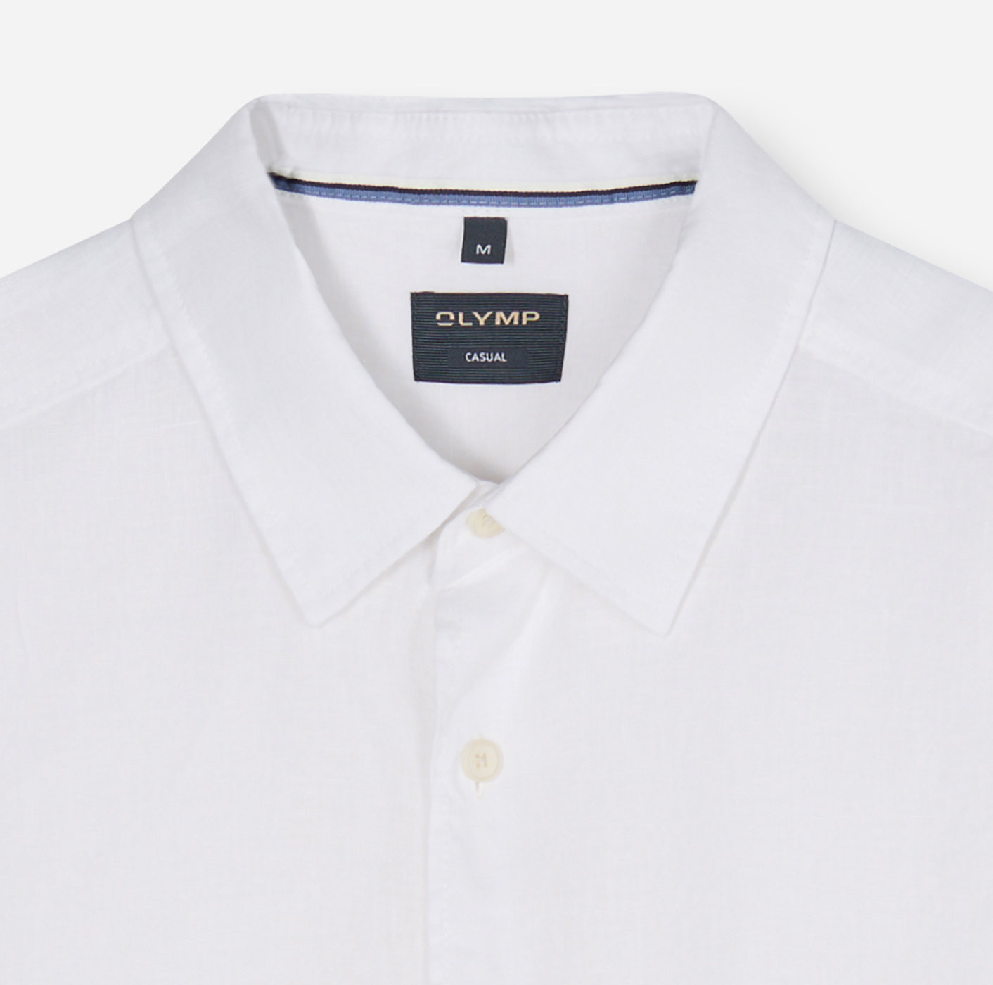 Hemd Herren Weiß – OLYMP Casual Regular Fit, Detailansicht