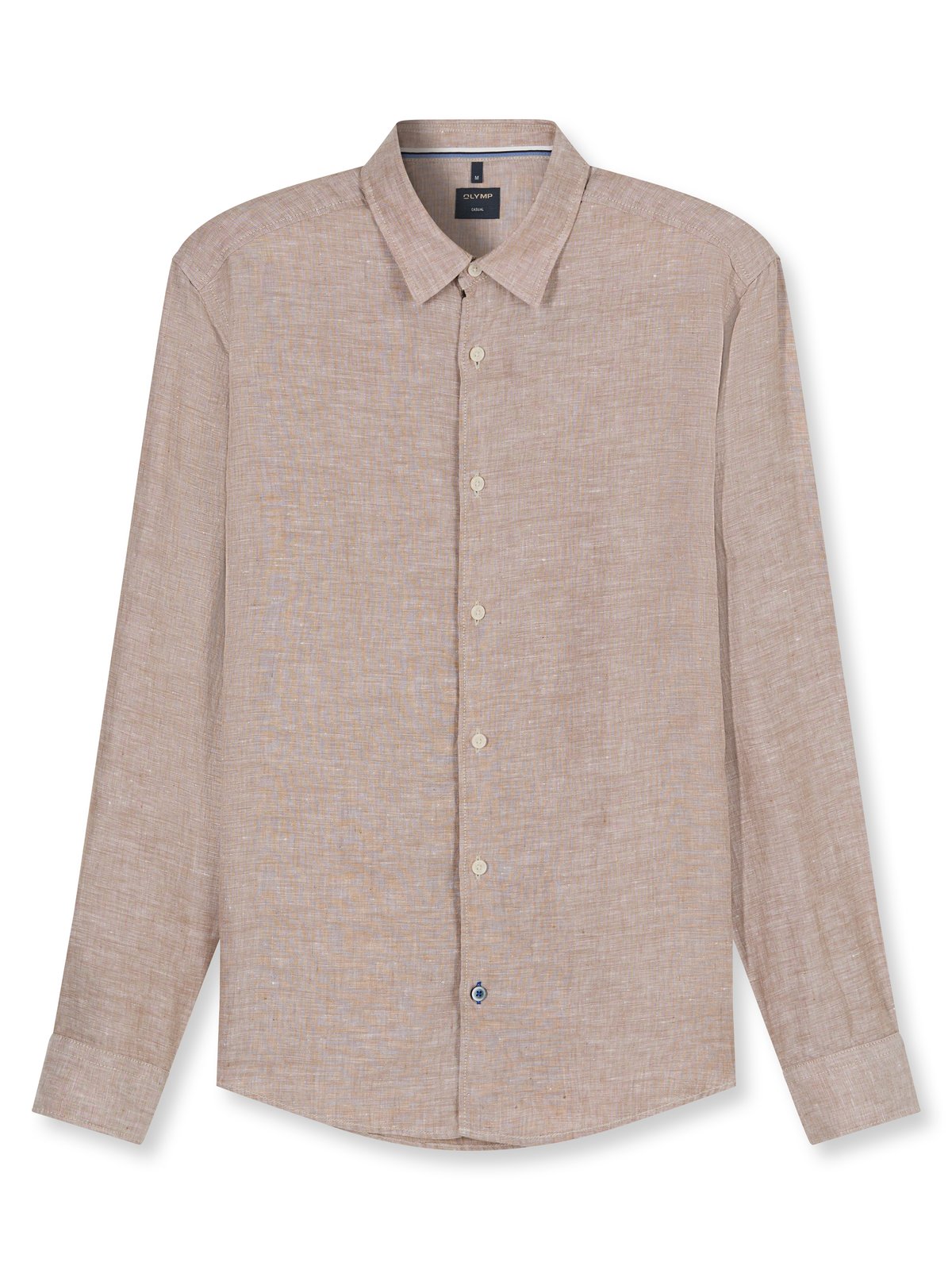 Hemd Herren Braun – OLYMP Casual Regular Fit, Detailansicht