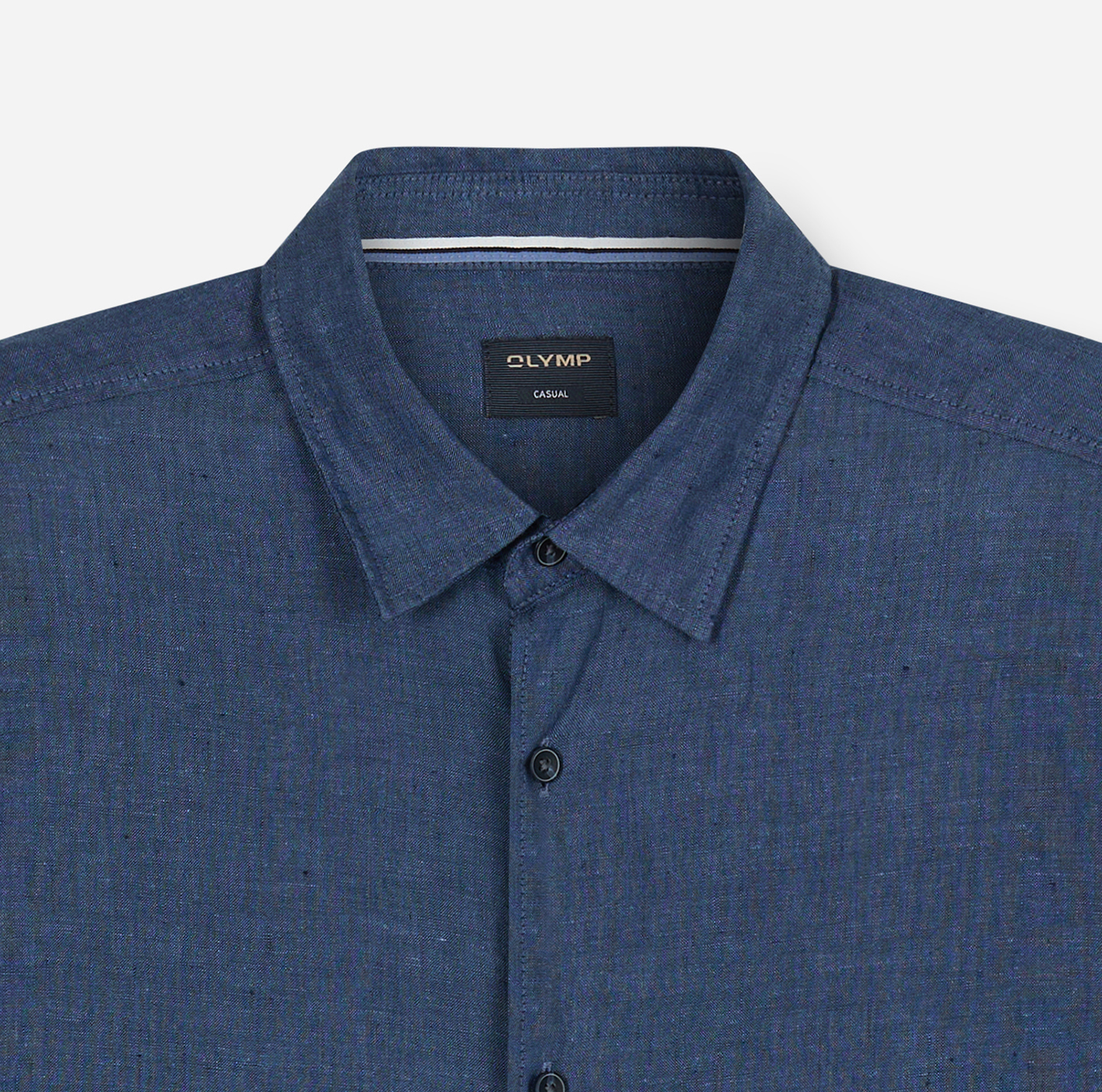 Hemd Herren Royal – OLYMP Casual Regular Fit, Detailansicht