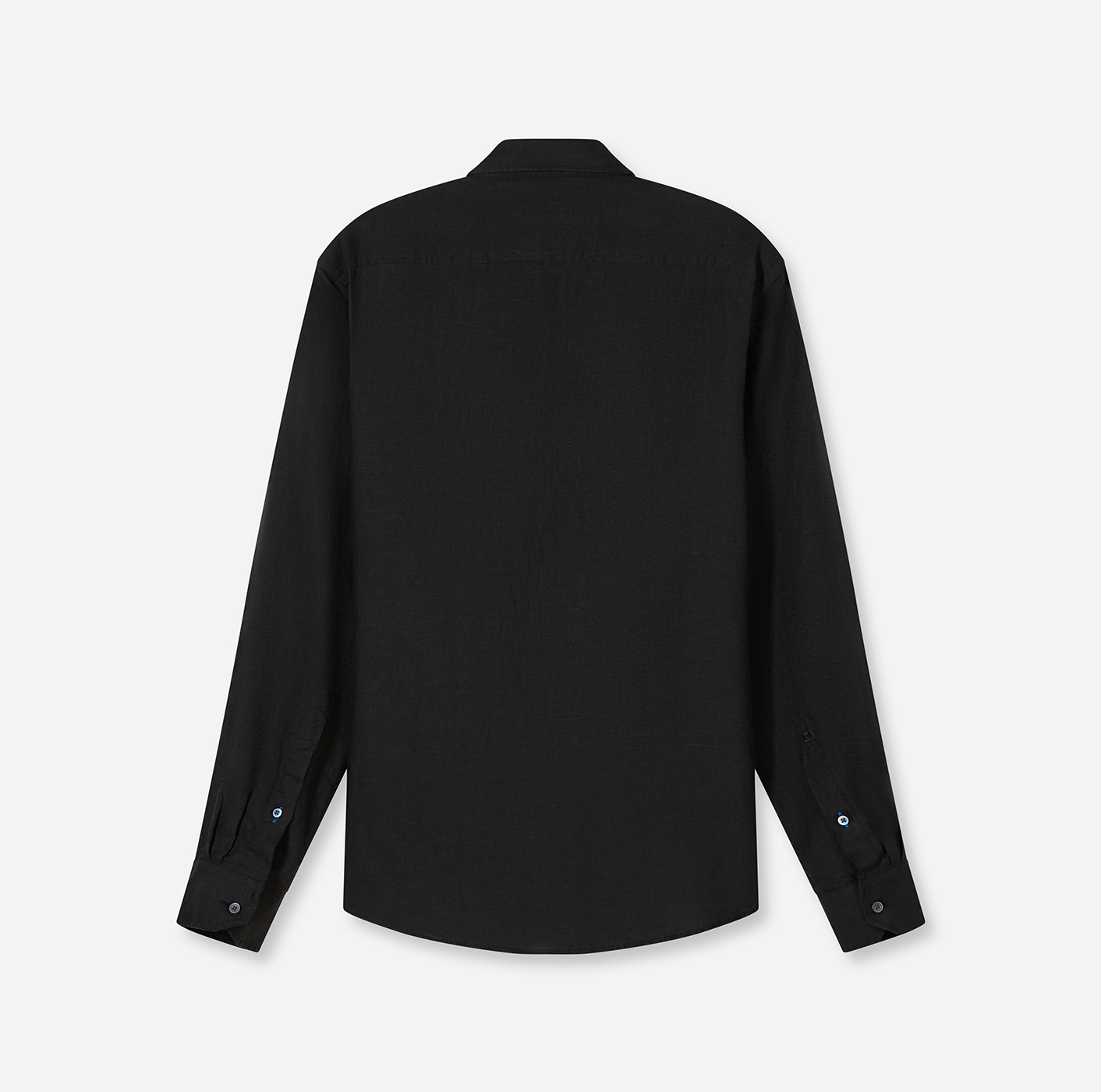 Hemd Herren Schwarz – OLYMP Casual Regular Fit, Detailansicht