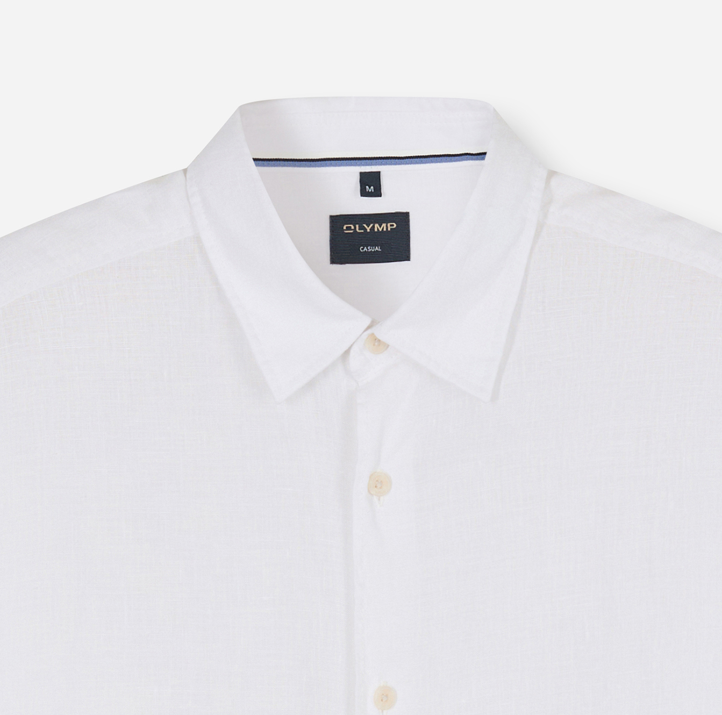 Hemd Herren Weiß – OLYMP Casual Regular Fit, Detailansicht