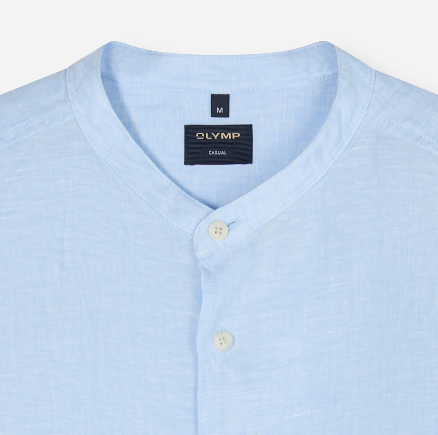 Hemd Herren Hellblau – OLYMP Casual Regular Fit, Detailansicht