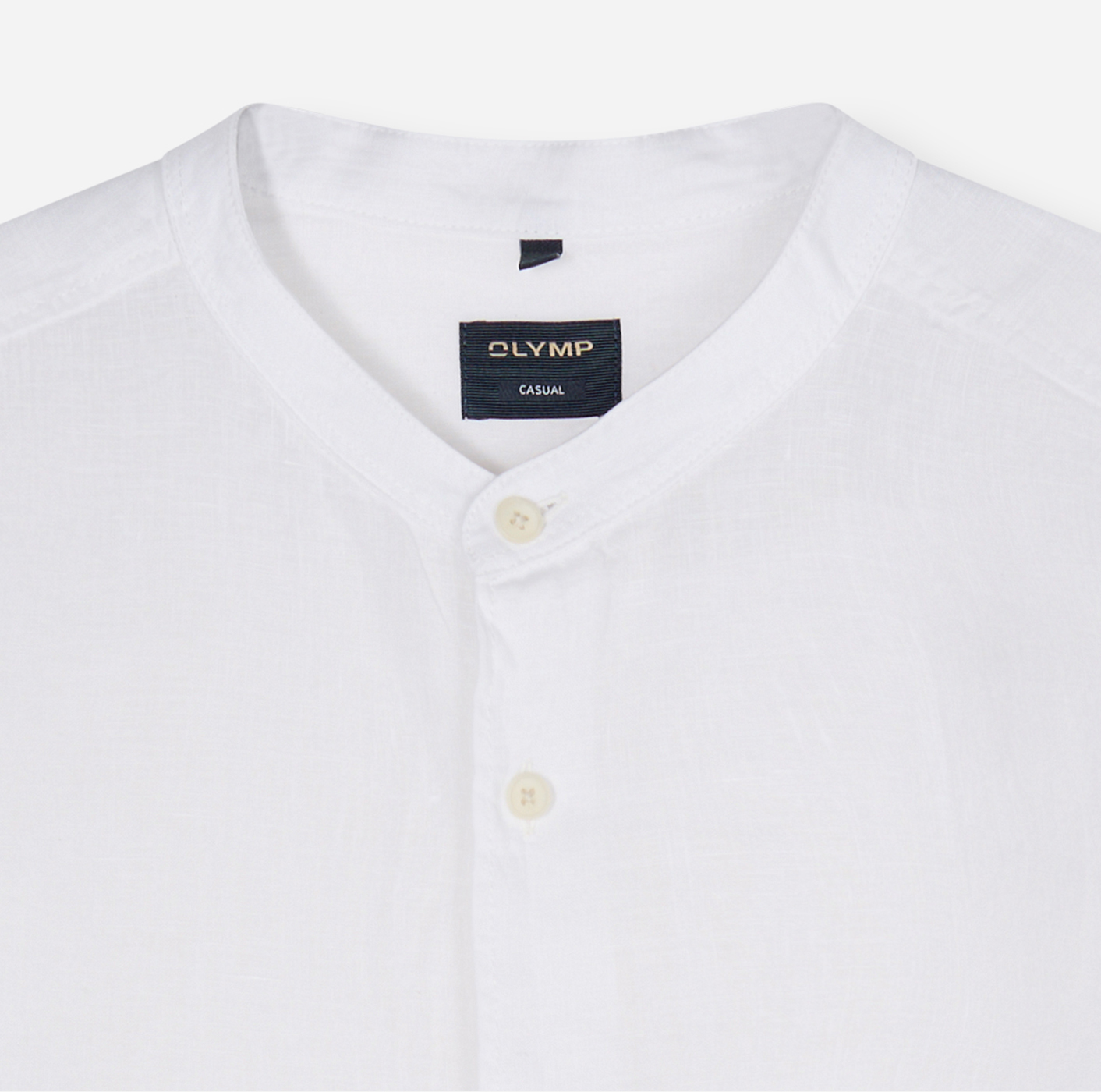 Hemd Herren Weiß – OLYMP Casual Regular Fit, Detailansicht