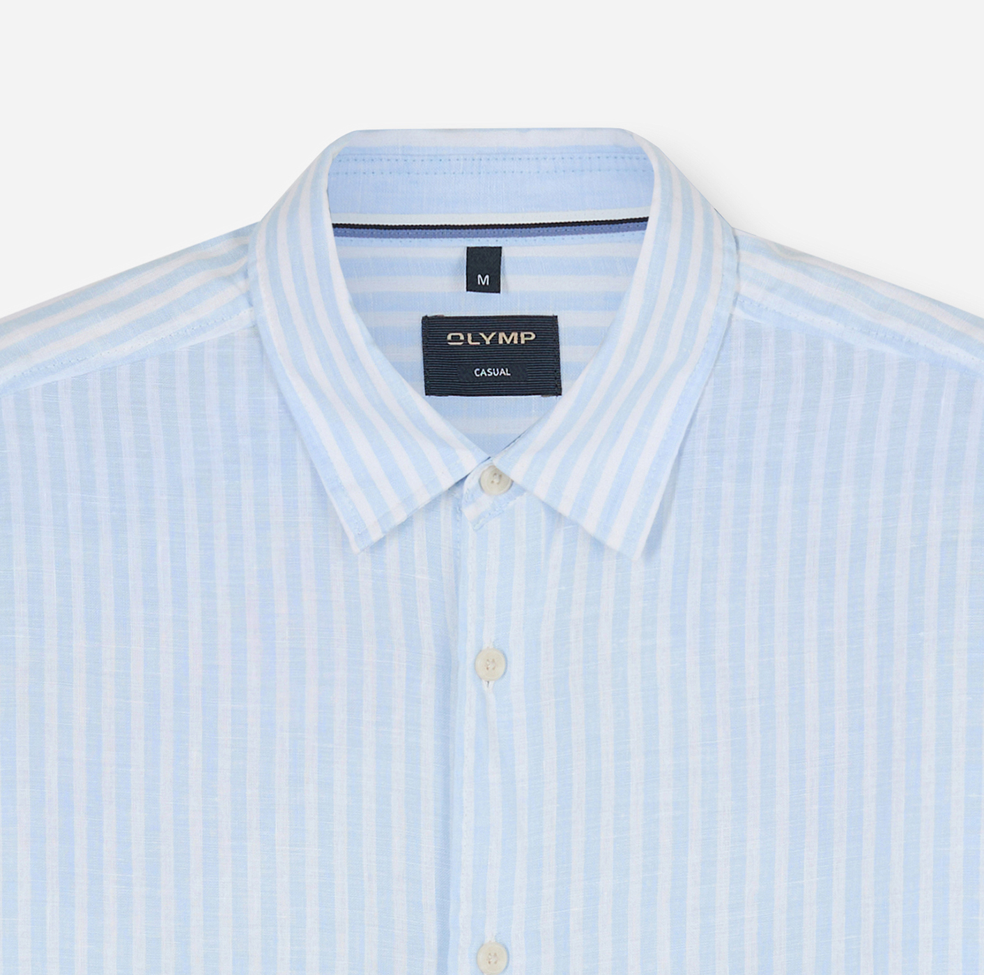 Hemd Herren Hellblau – OLYMP Casual Regular Fit, Detailansicht