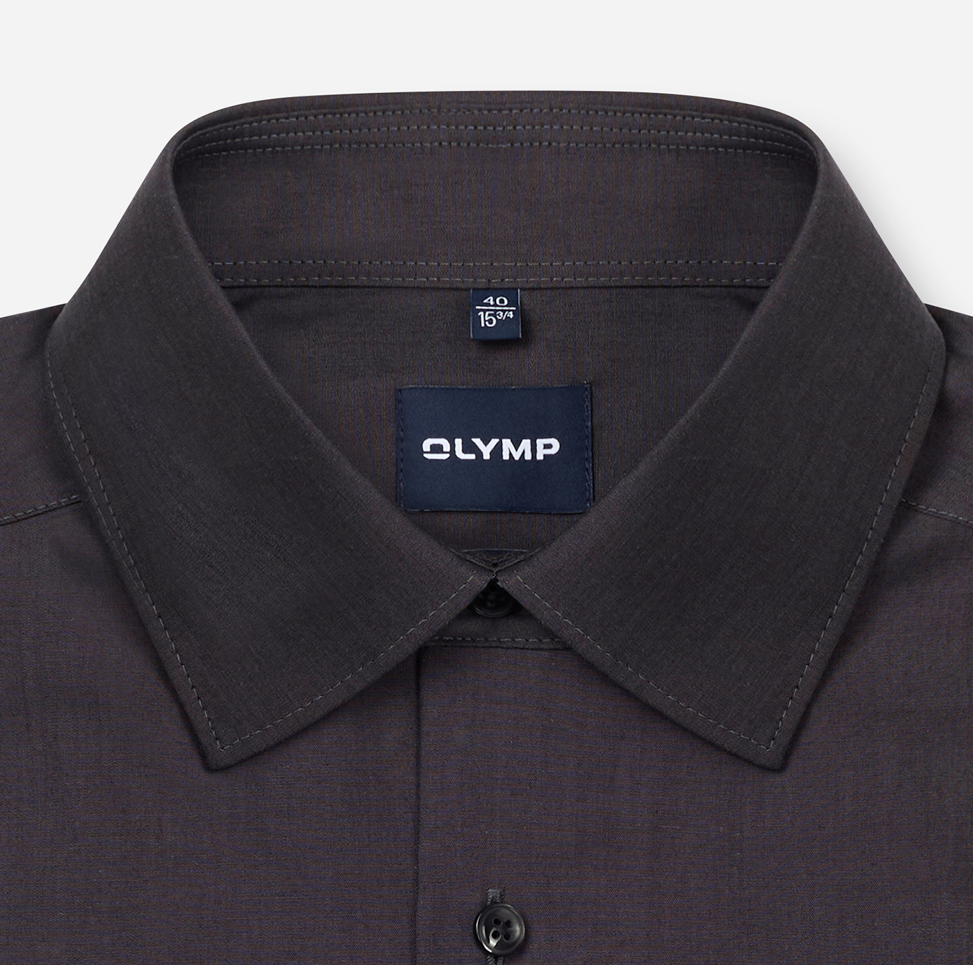 Hemd Herren Anthrazit – OLYMP Luxor Comfort Fit, Detailansicht