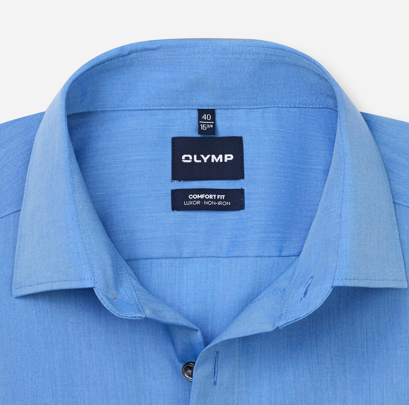 Hemd Herren Blau – OLYMP Luxor Comfort Fit, Detailansicht