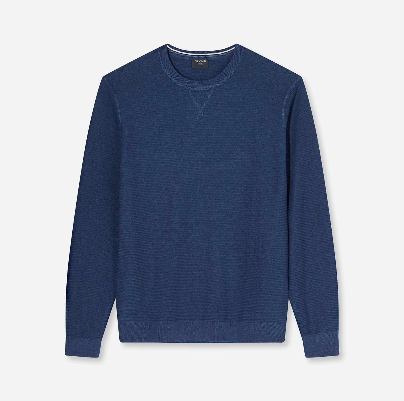 Pullover Herren Blau – OLYMP Casual Strick Regular Fit