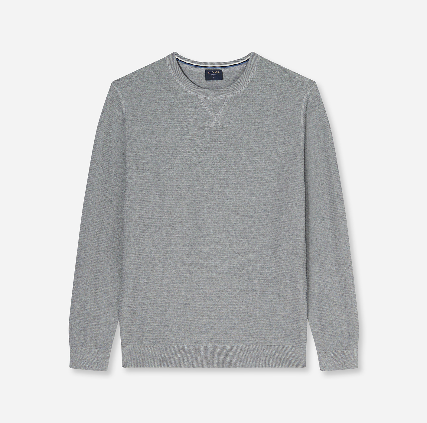 Pullover Herren Grau – OLYMP Casual Strick Regular Fit