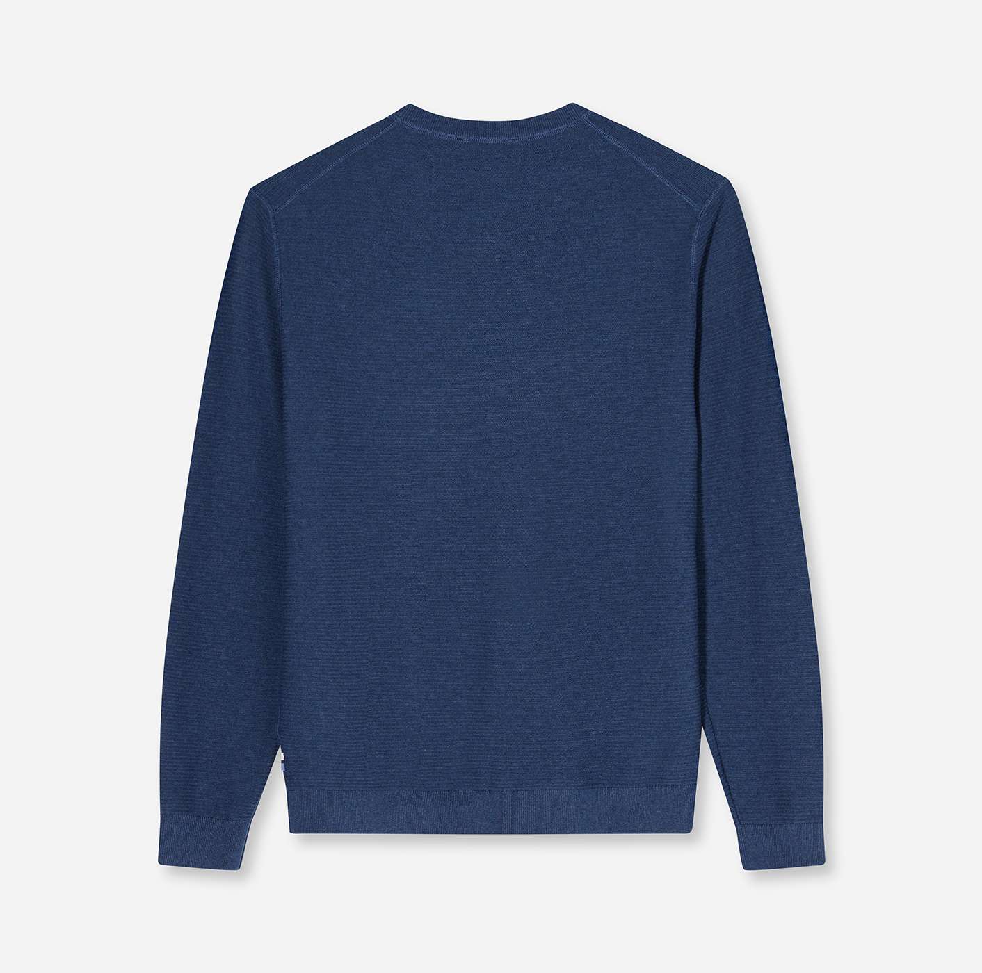 Pullover Herren Blau – OLYMP Casual Strick Regular Fit, Detailansicht