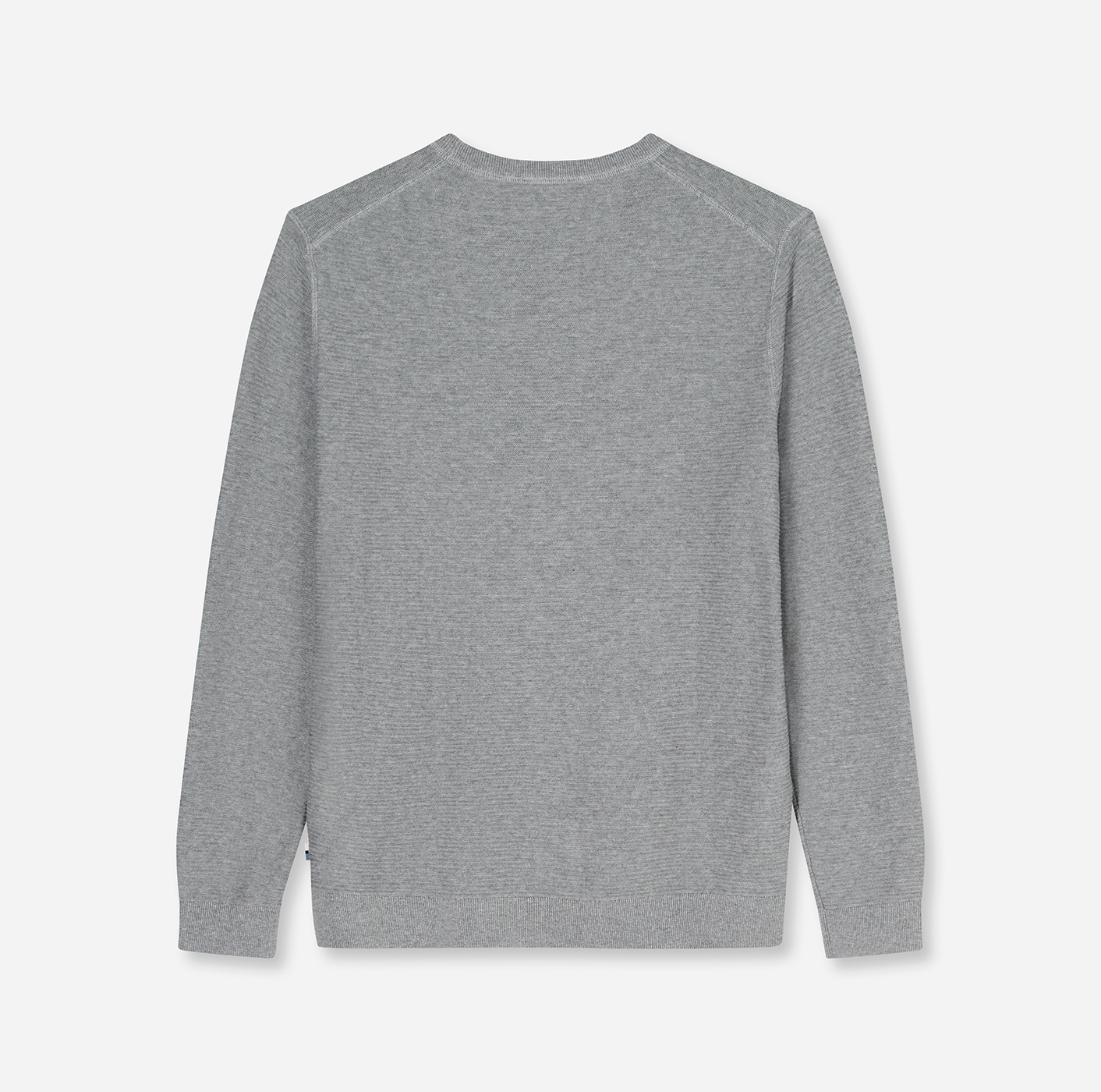 Pullover Herren Grau – OLYMP Casual Strick Regular Fit, Detailansicht