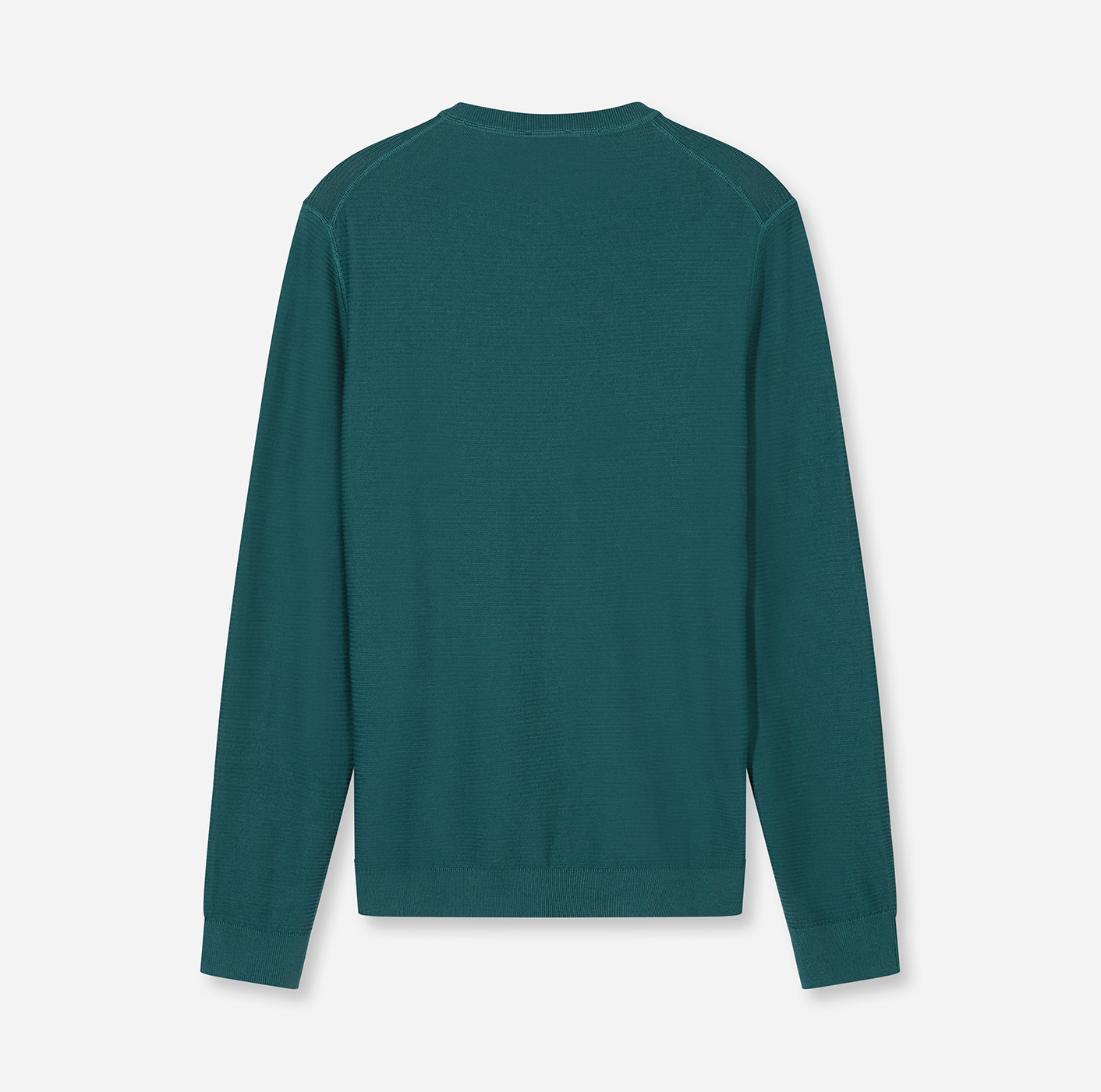 Pullover Herren Türkis – OLYMP Casual Strick Regular Fit, Detailansicht