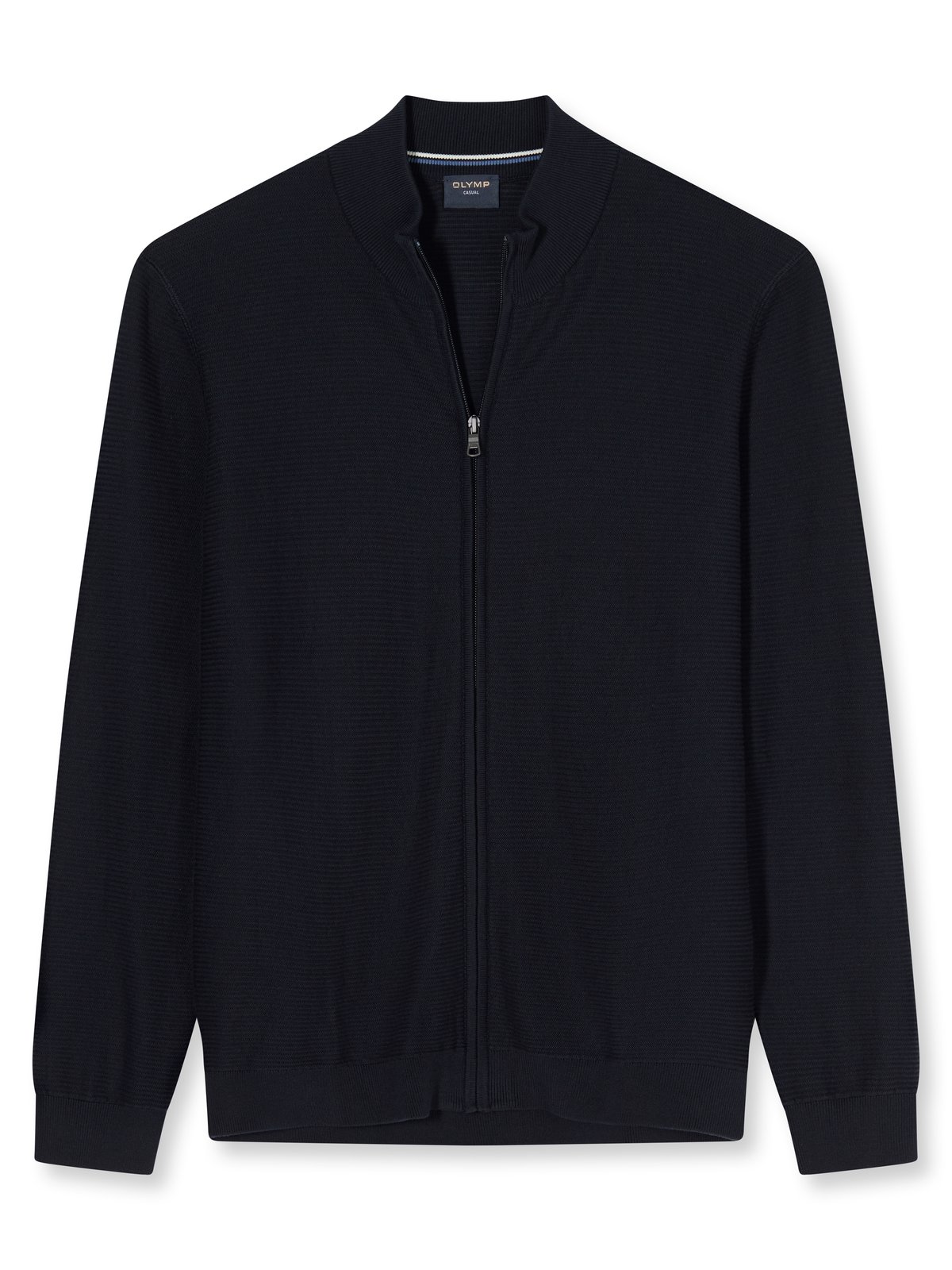 Pullover Herren Marine – OLYMP Casual Strick, Detailansicht