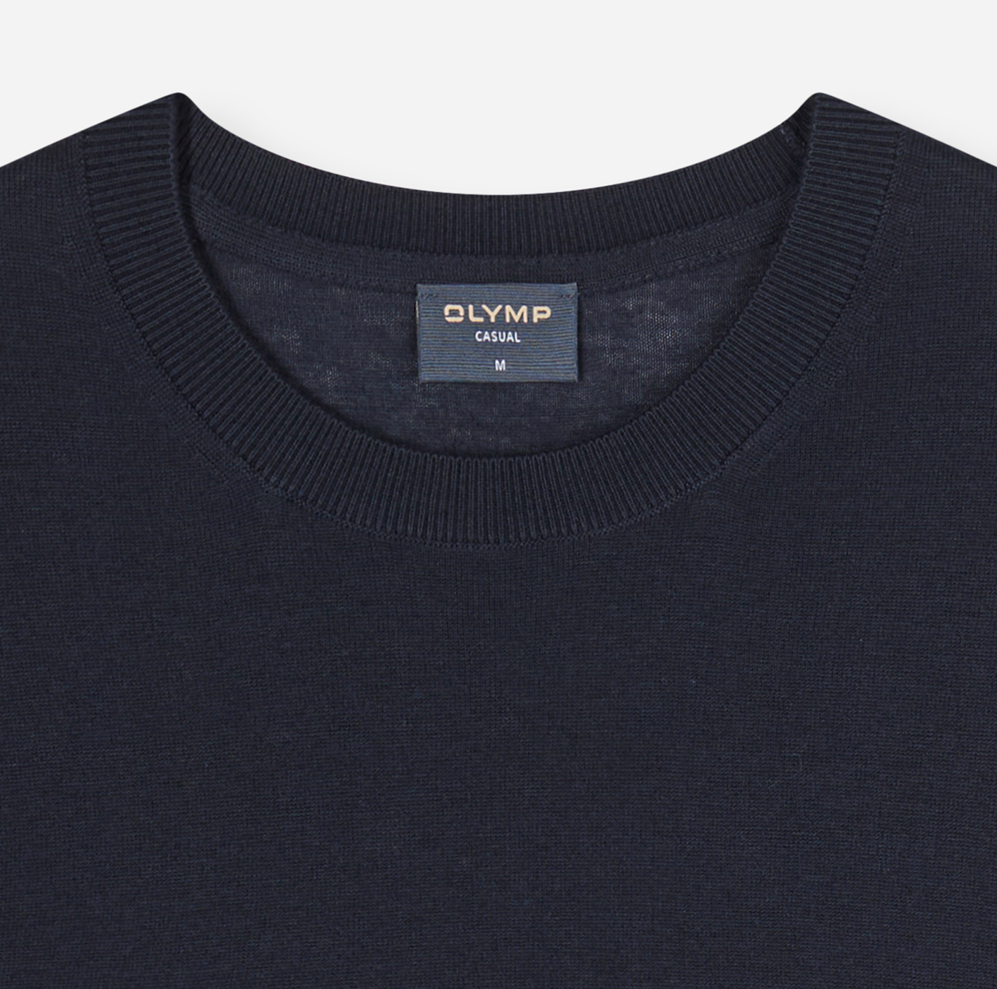 Pullover Herren Marine – OLYMP Casual Strick, Detailansicht