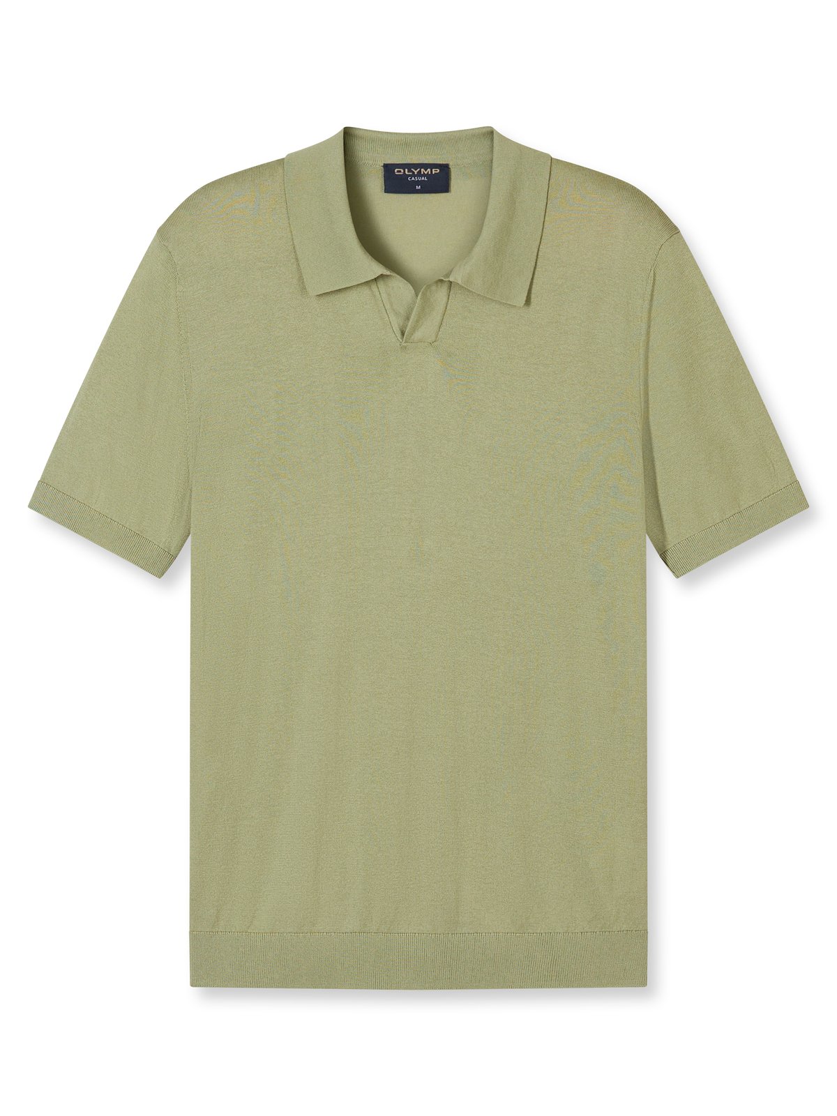 Pullover Herren Mint – OLYMP Casual Strick Regular Fit, Detailansicht