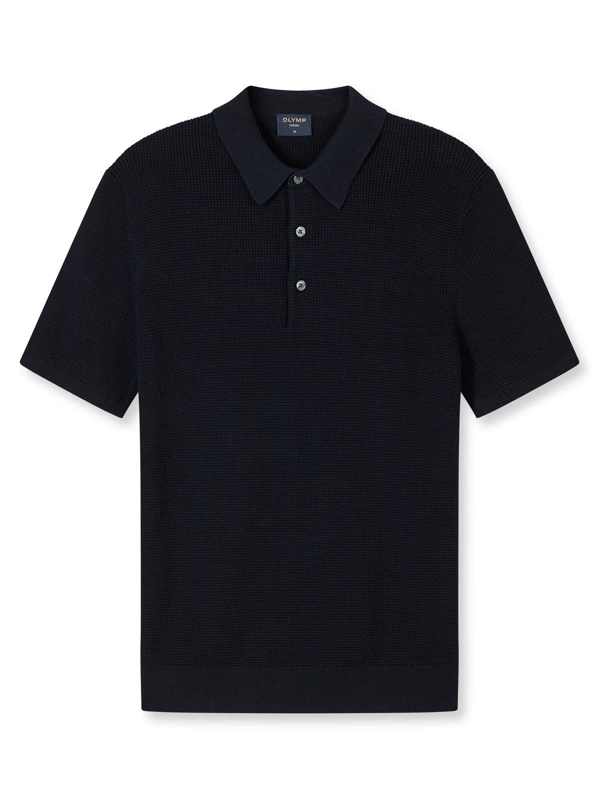 Pullover Herren Marine – OLYMP Casual Strick, Detailansicht