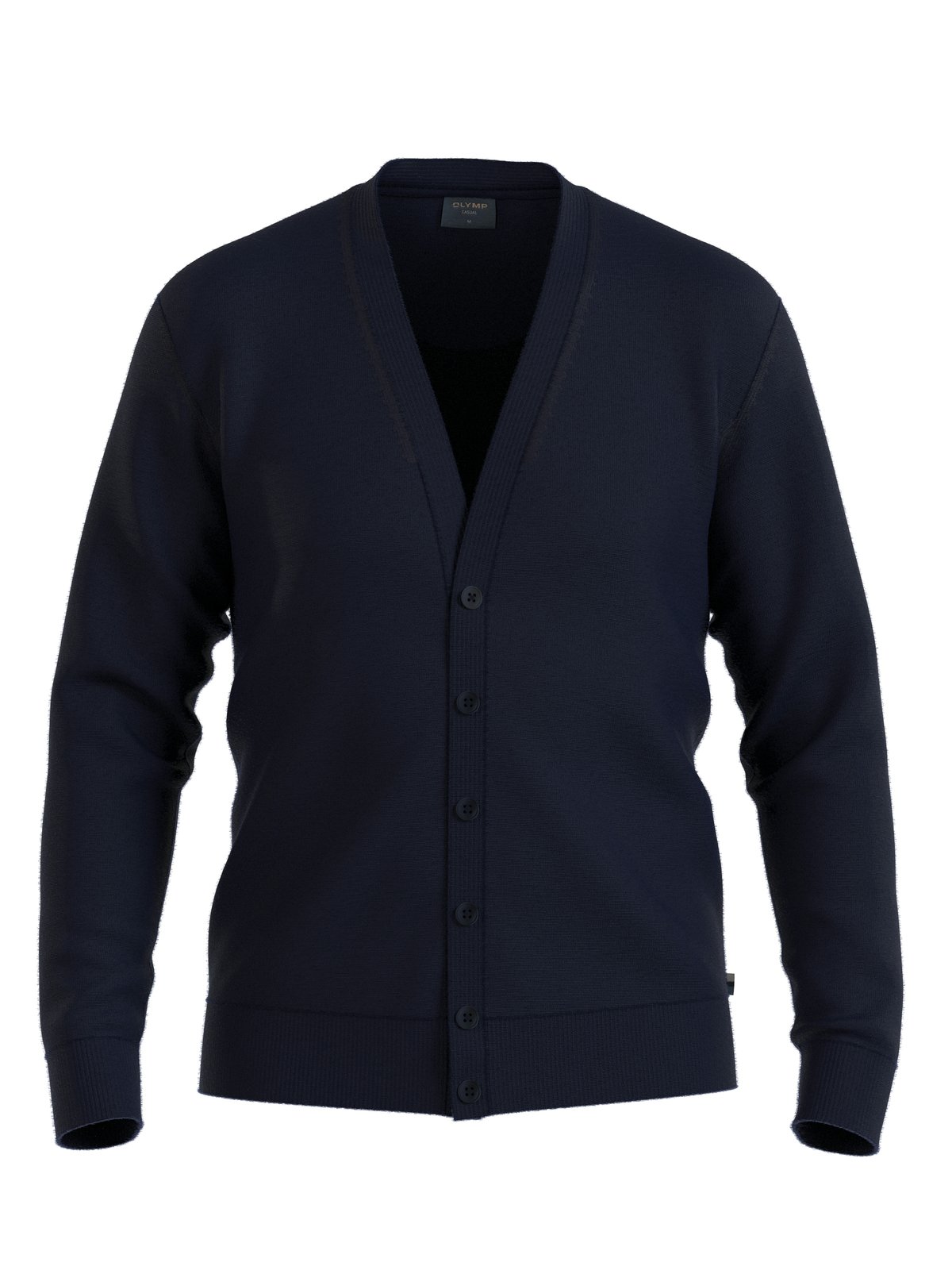Pullover Herren Marine – OLYMP Casual Strick, Detailansicht