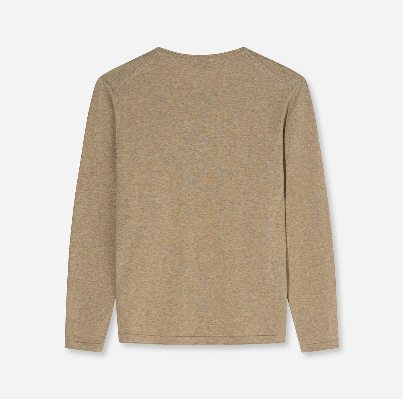 Pullover Herren Camel – OLYMP Casual Strick Regular Fit, Detailansicht