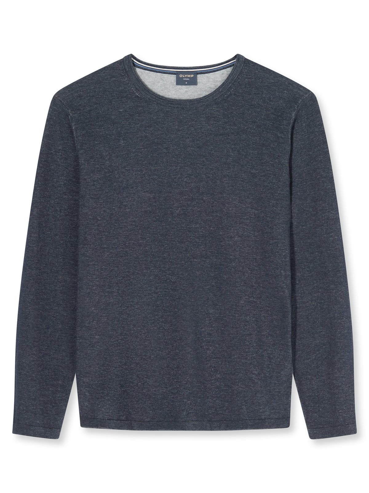 Pullover Herren Marine – OLYMP Casual Strick Regular Fit, Detailansicht