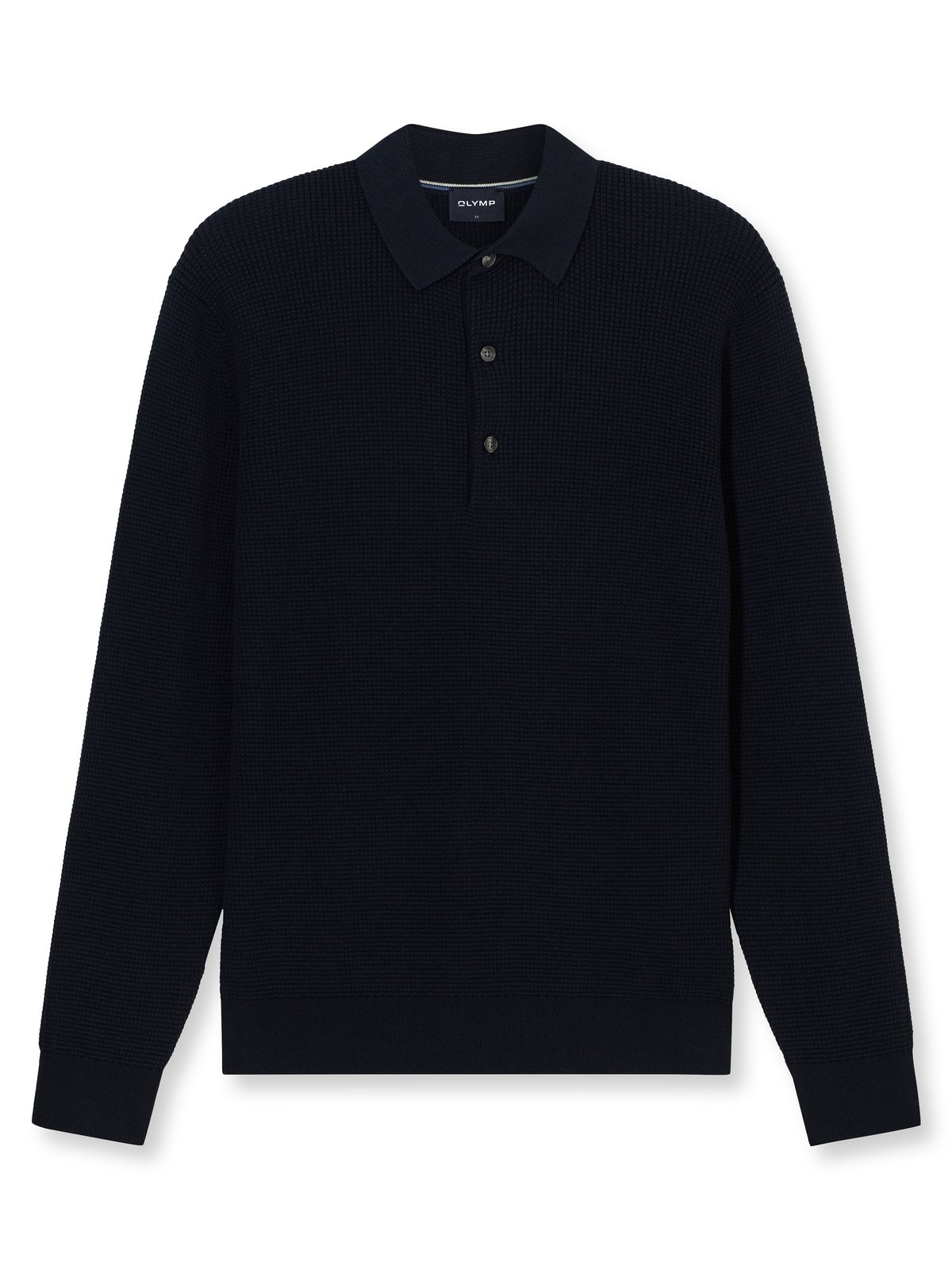 Pullover Herren Marine – OLYMP Casual Strick, Detailansicht