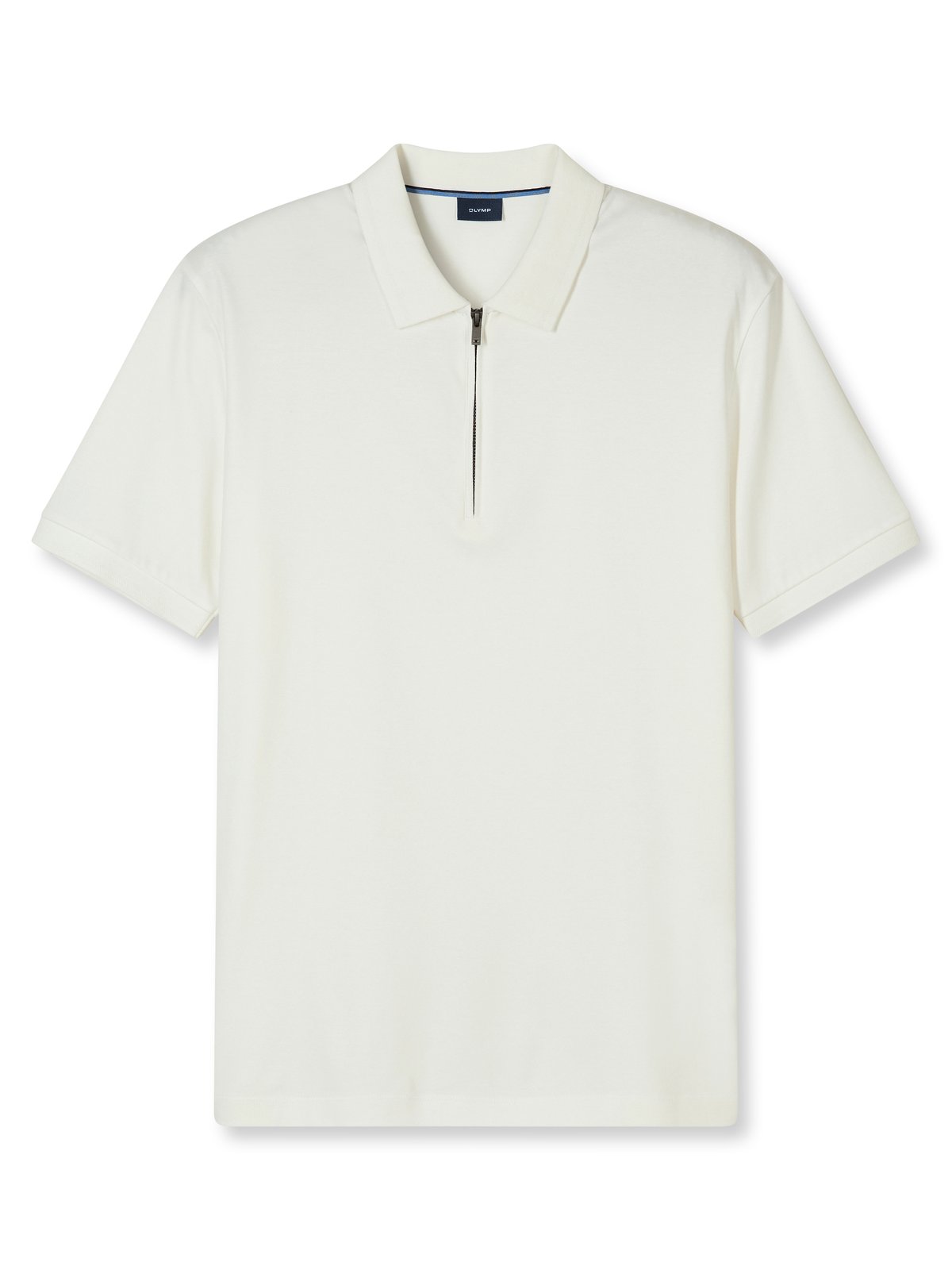 Poloshirt Herren Off white – OLYMP Casual Wirk Regular Fit, Detailansicht