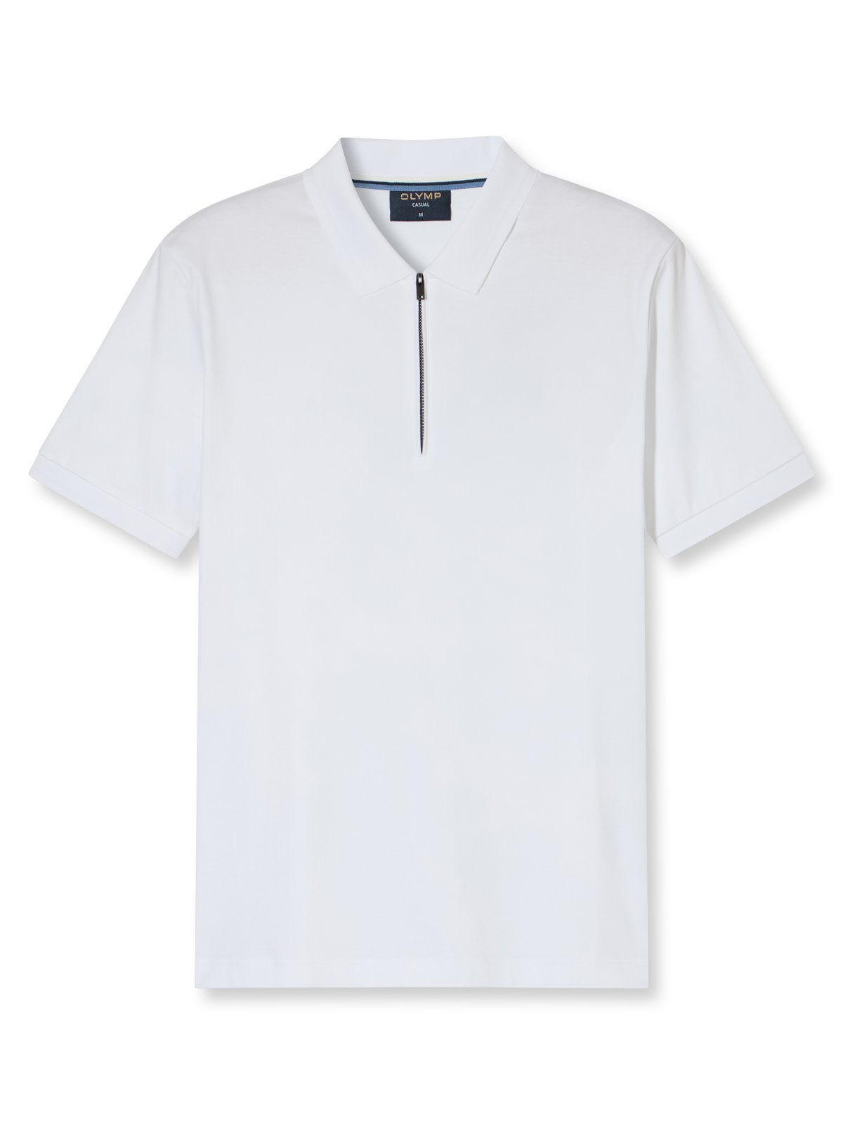 Poloshirt Herren Weiß – OLYMP Casual Wirk Regular Fit, Detailansicht