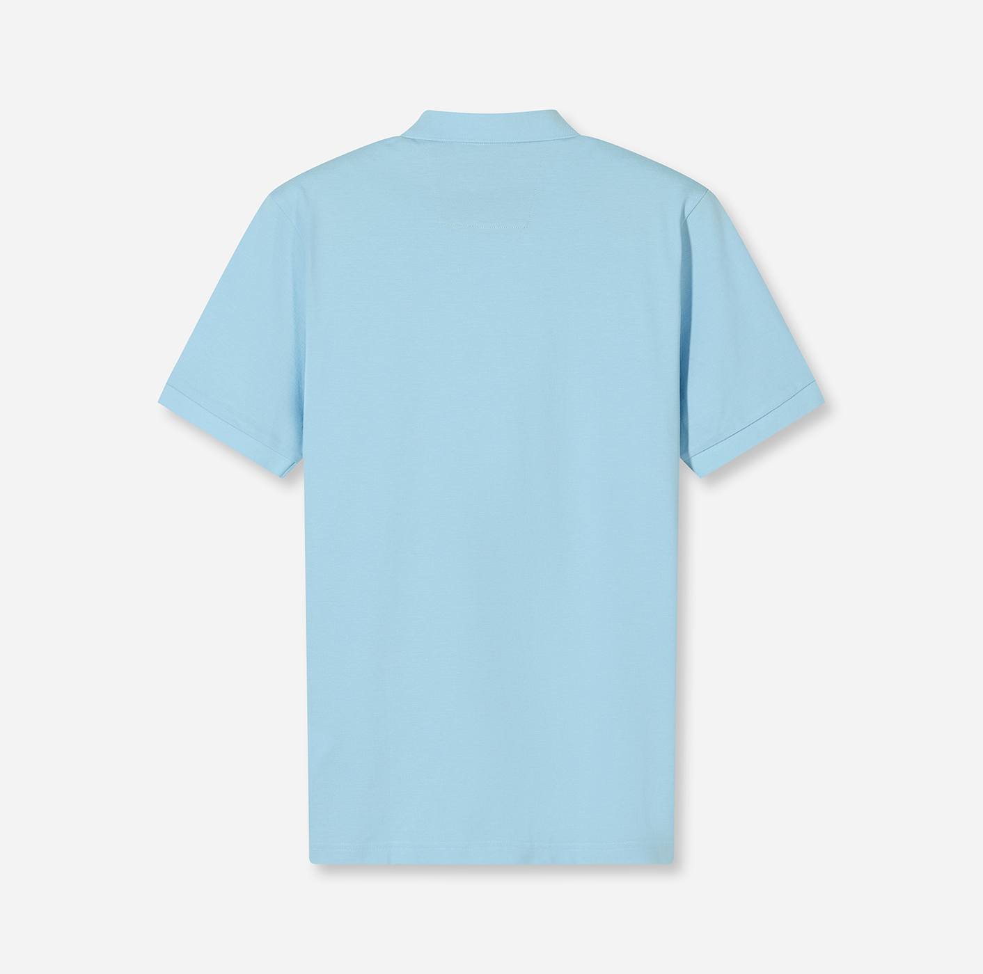 Poloshirt Herren Bleu – OLYMP Casual Wirk, Detailansicht