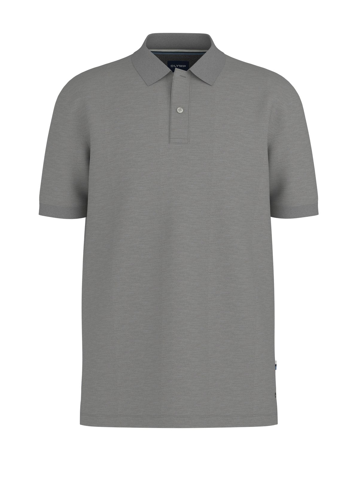 Poloshirt Herren Hellgrau – OLYMP Casual Wirk, Detailansicht
